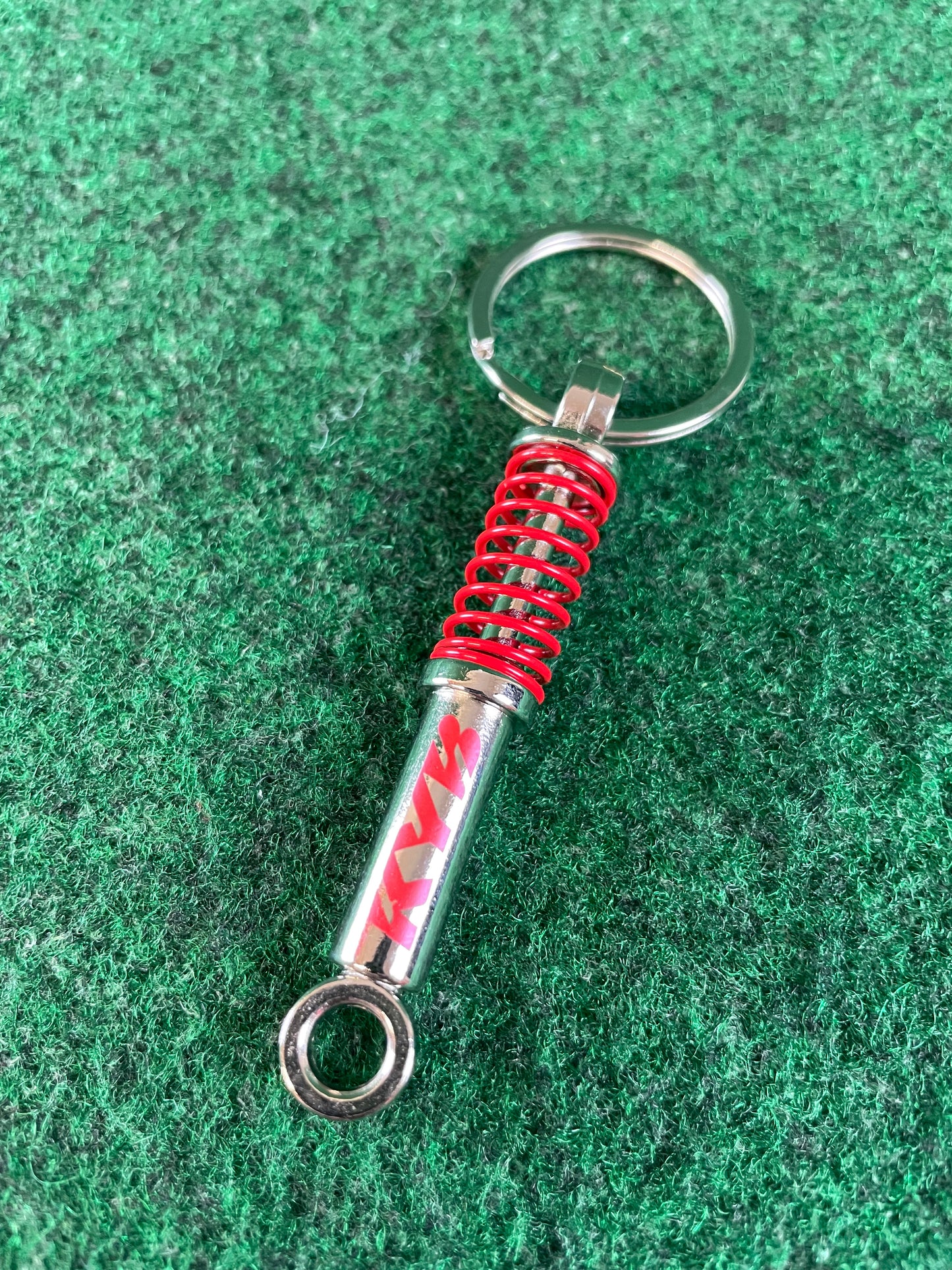 KYB - Promotional Red/Chrome Coilover Suspension Keychain