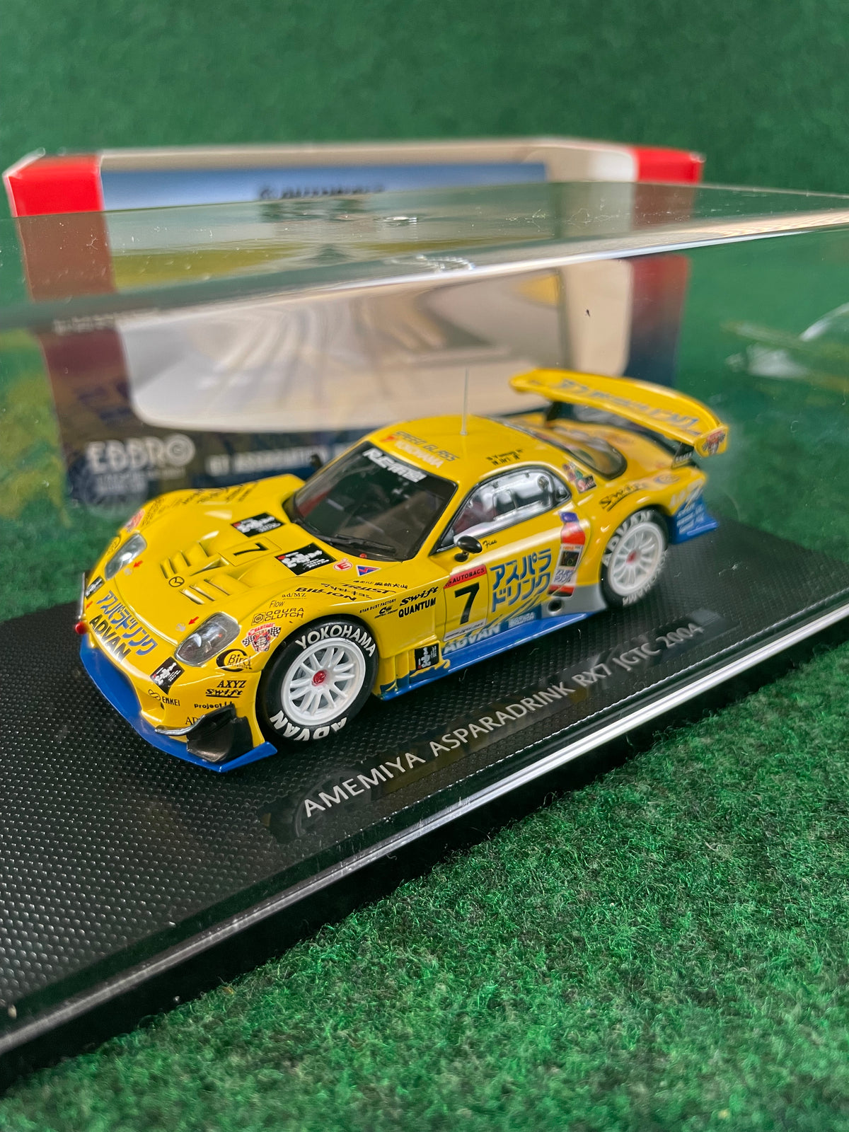 EBBRO JGTC 2004 RE Amemiya Aspara Drink Mazda RX7 1/43 Scale Diecast
