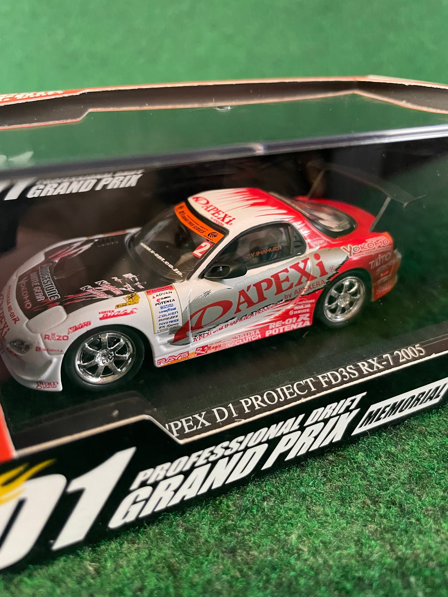DISM D1 Grand Prix Memorial - 2005 A’pexi Mazda RX-7 1/43 Scale Diecast