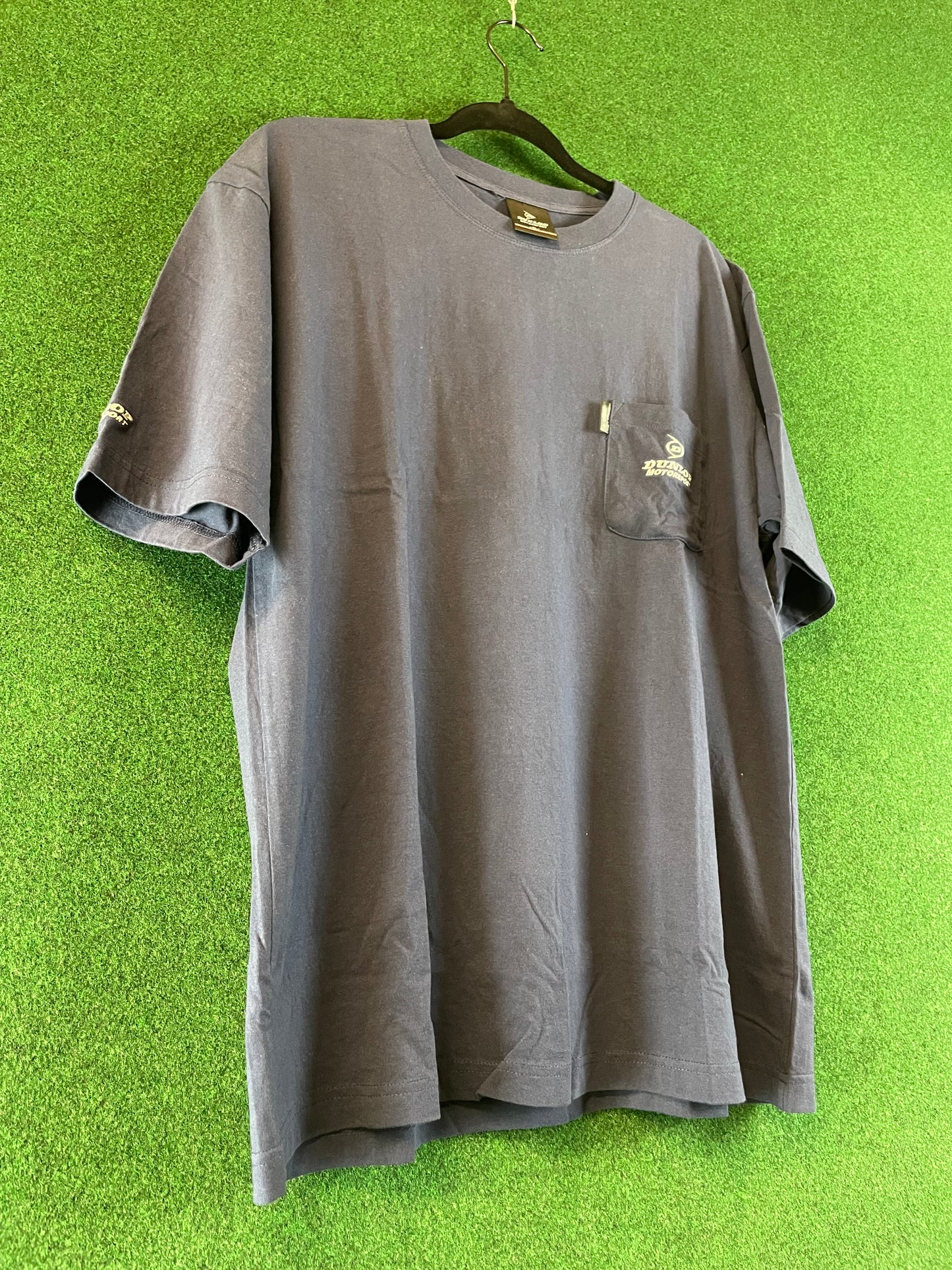 DUNLOP Motorsport - Navy Blue Pocket T-Shirt