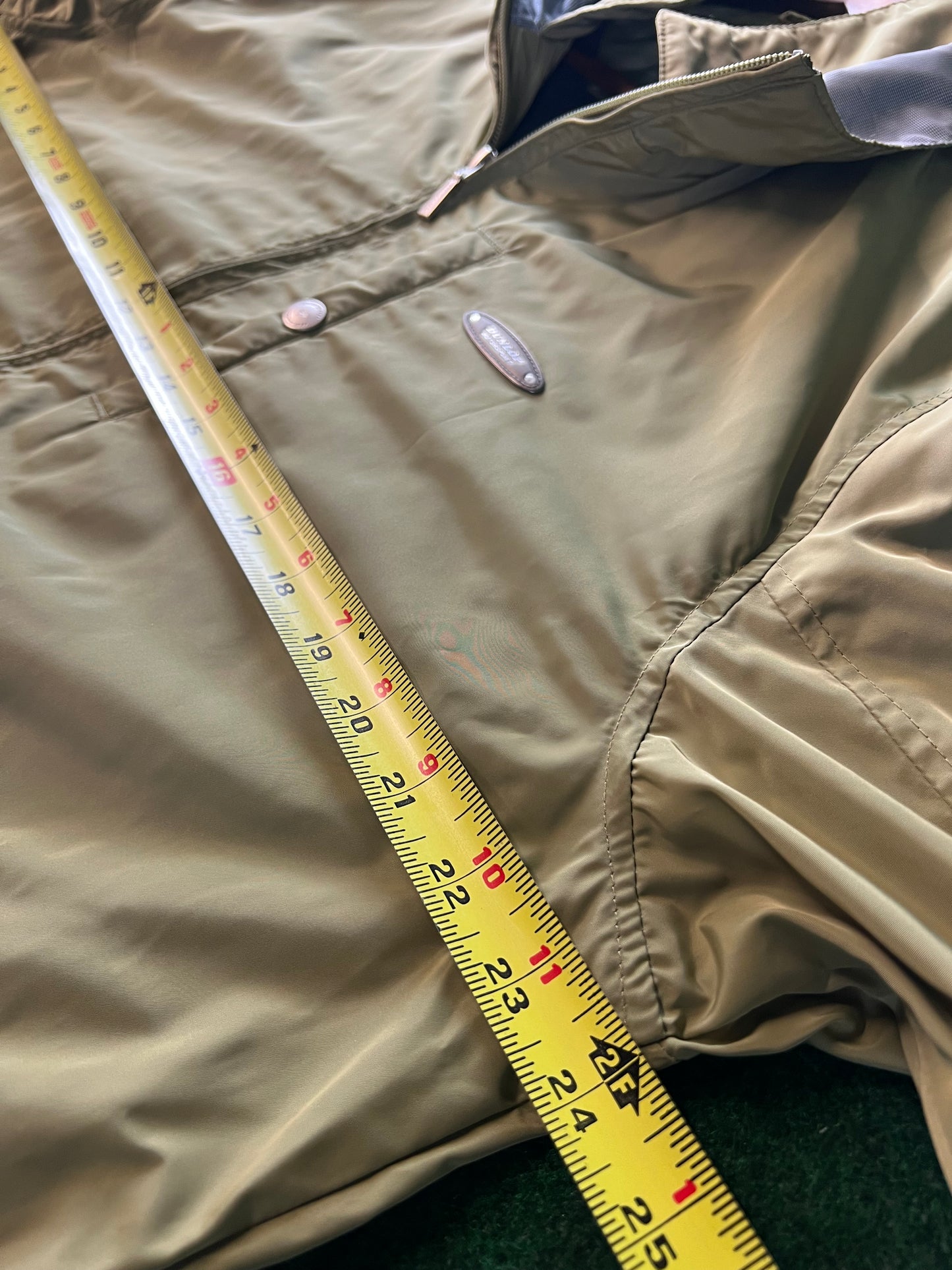 DUNLOP Motorsport -“Sports Oriented Since 1888” Olive Green Windbreaker Zip Up Jacket - LL