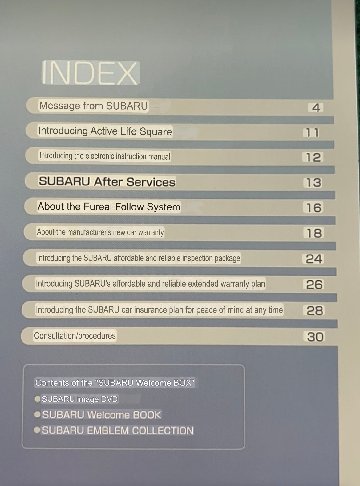 Misc. DVD - Subaru Welcome Box DVD and Emblem Collection Set