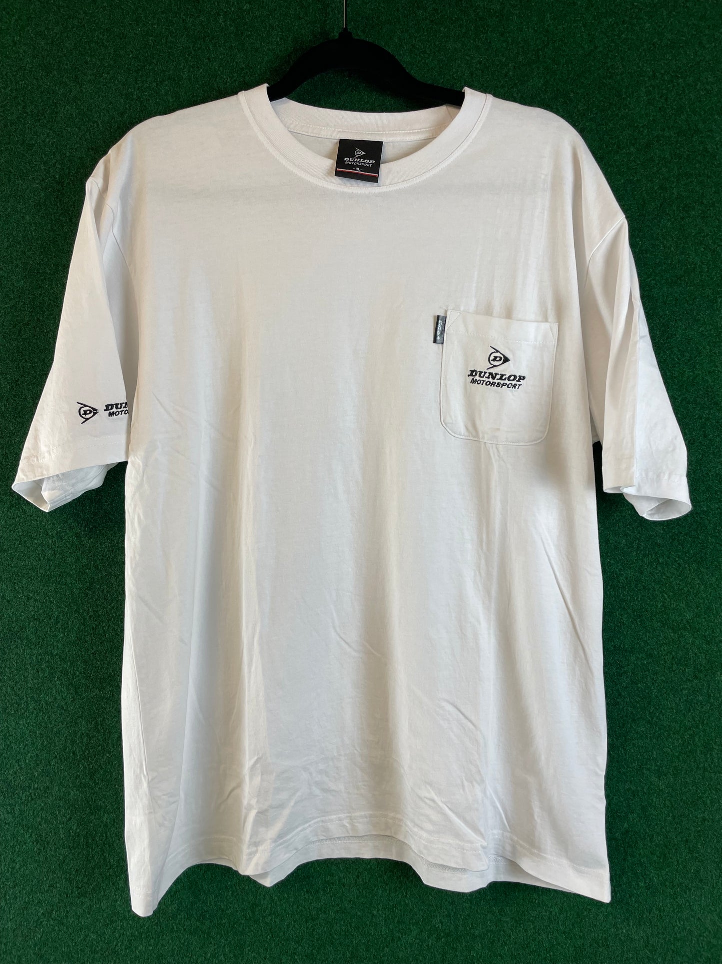 DUNLOP Motorsport - White Pocket T-Shirt