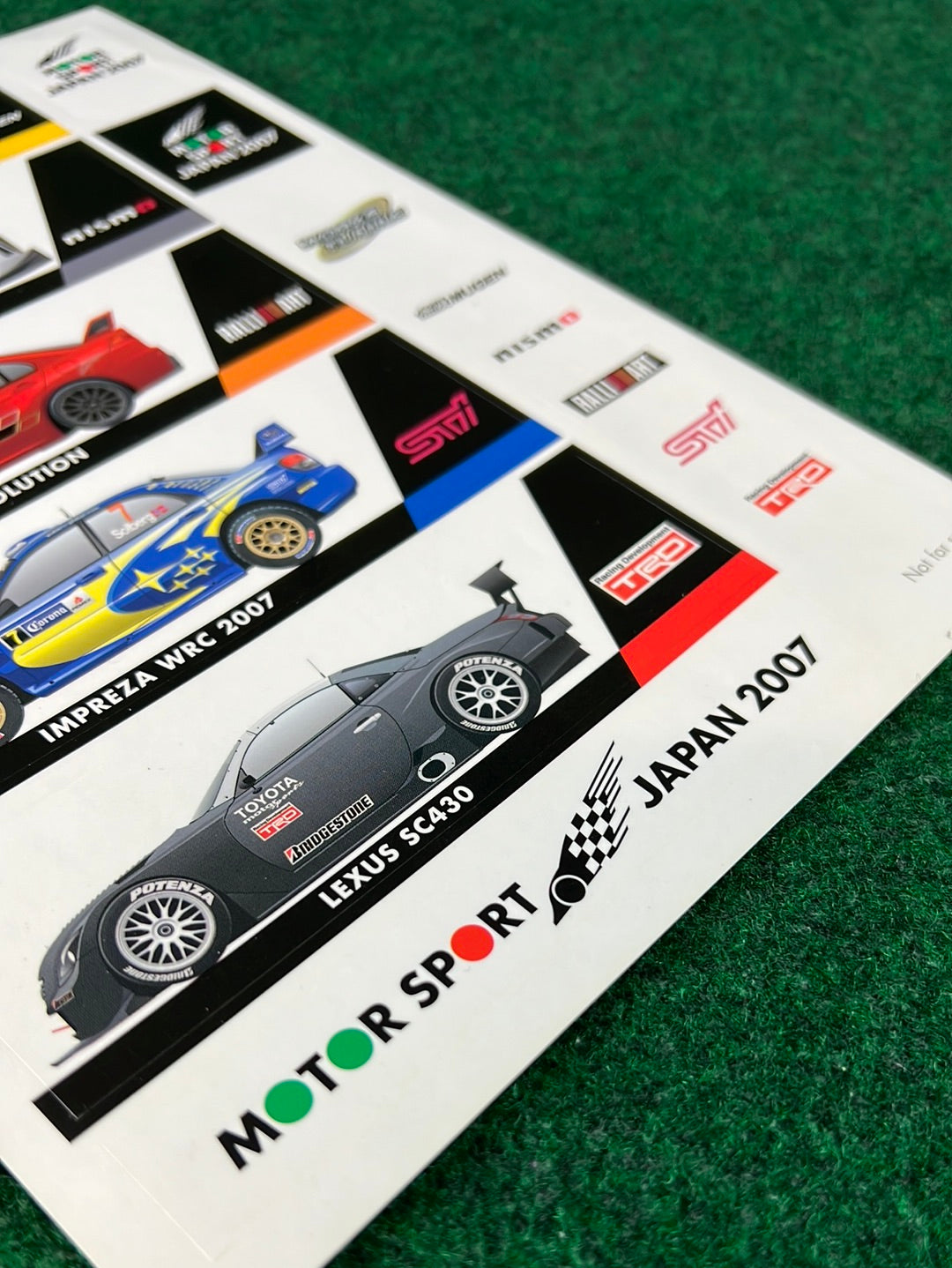 Motor Sport Japan 2007 Sticker Sheet (2)