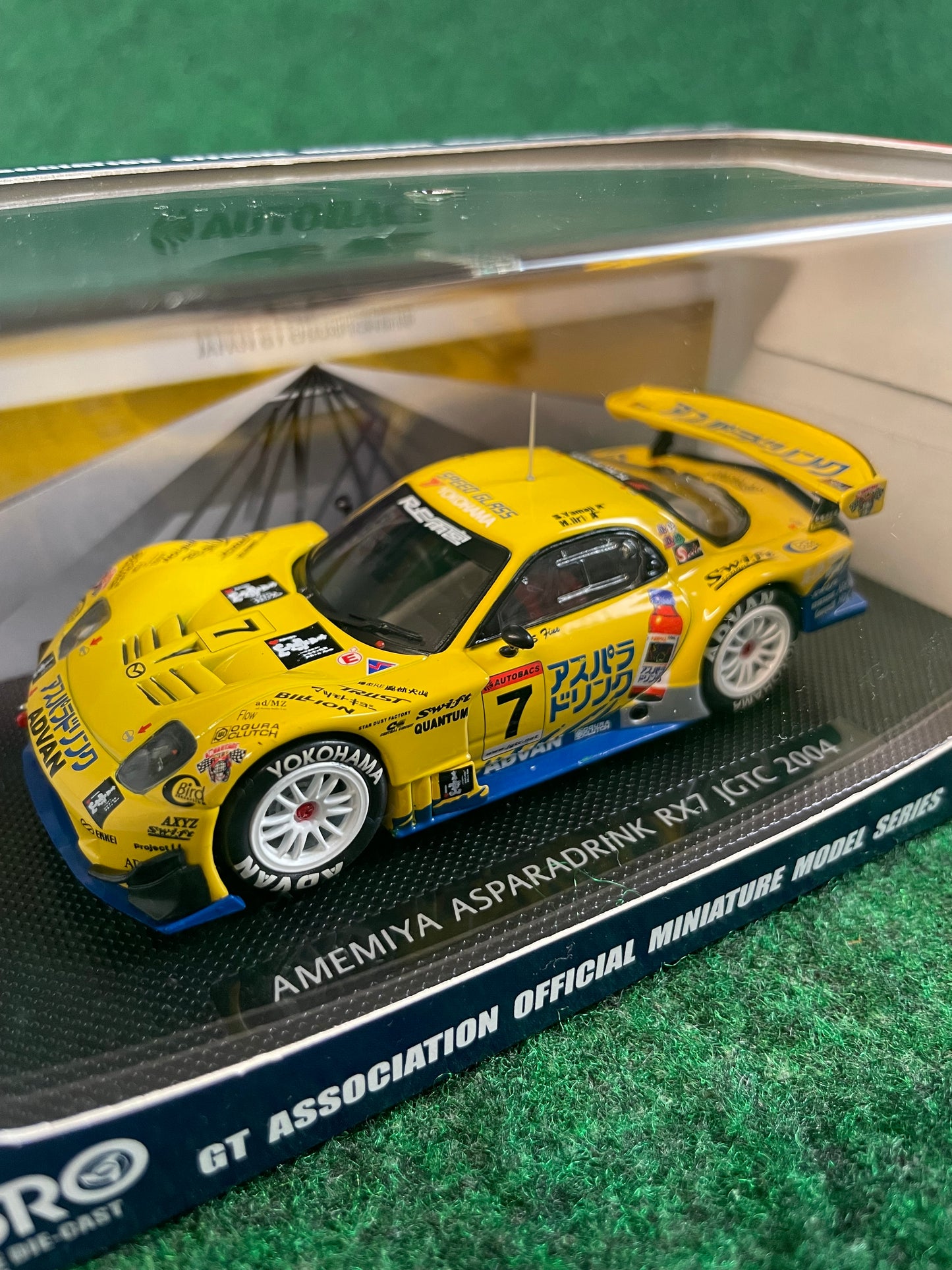 EBBRO JGTC 2004 RE Amemiya Aspara Drink Mazda RX7 1/43 Scale Diecast