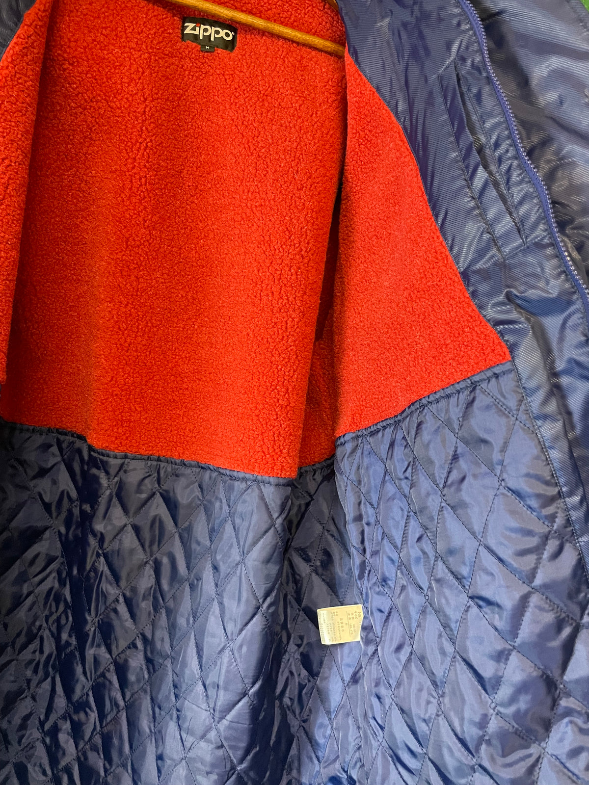 Zippo - Navy Blue & Red Insulated Bench Coat