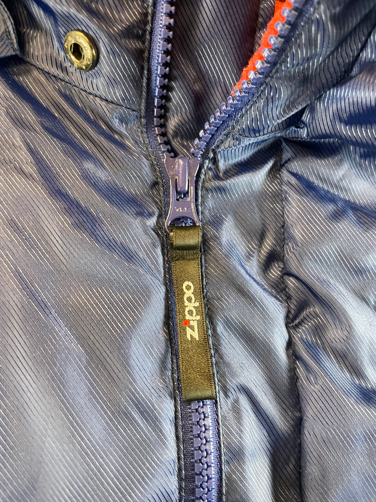 Zippo - Navy Blue & Red Insulated Bench Coat