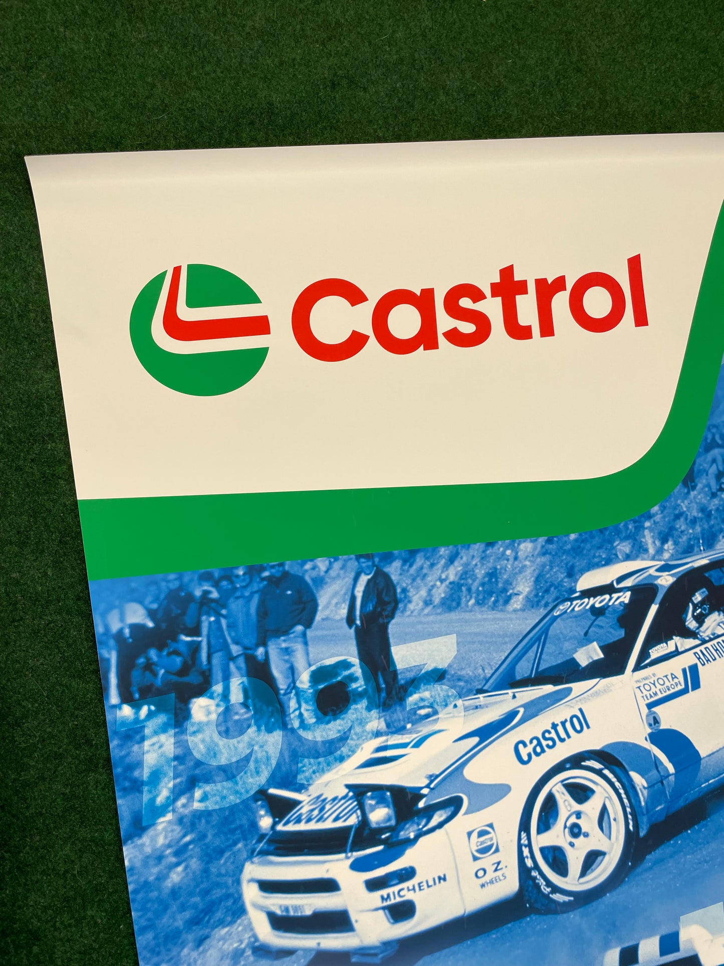 CASTROL Oil - 1994-1998 WRC Toyota Celica and Corolla Trade Show Display Banner