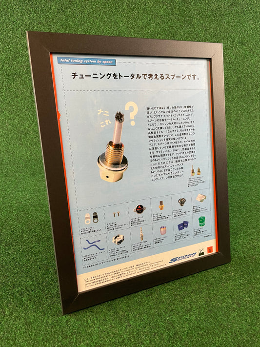 Spoon Sports - Magnetic Drain Plug & Parts Framed Advertisement Picture