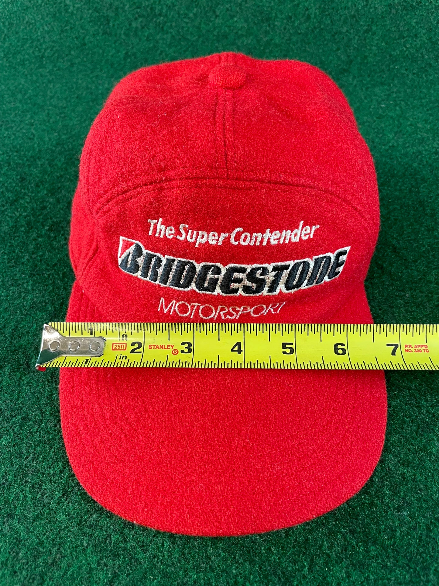 Bridgestone Motorsport - Vintage Red 7 Panel  Wool Hat