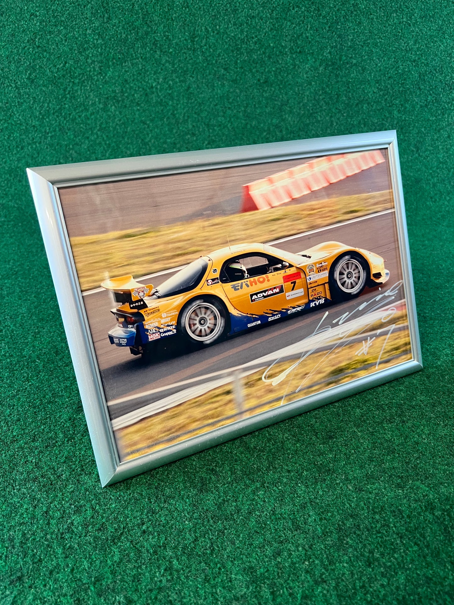 RE Amemiya 2007 Mazda RX-7 SUPER GT - Framed Autographed Photograph