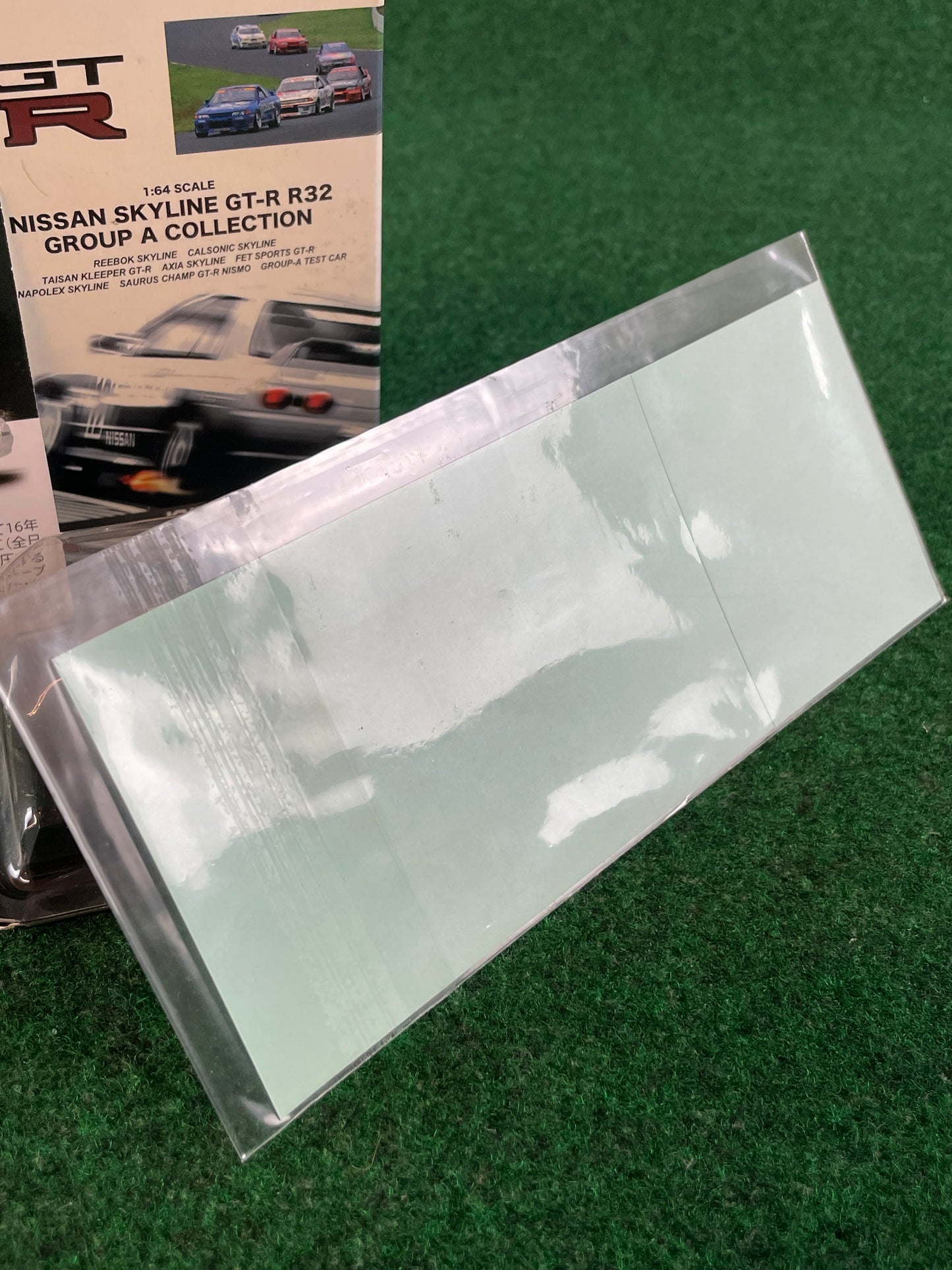 AXIA Group A Nissan Skyline R32 GT-R Vintage Sticker & 1/64 Scale Diecast Set