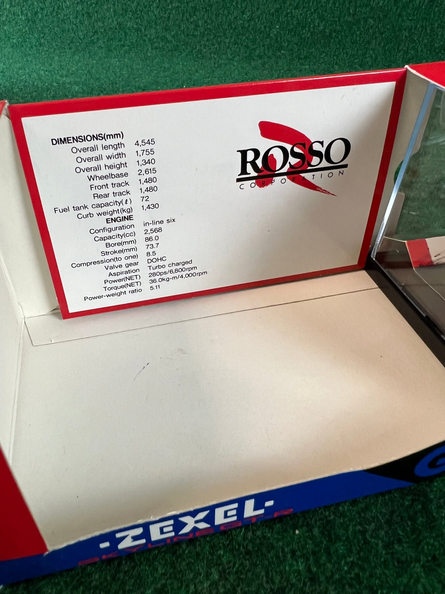 ROSSO - Zexel No. 2 Nissan Skyline R32 GT-R 1/43 Scale Model Car