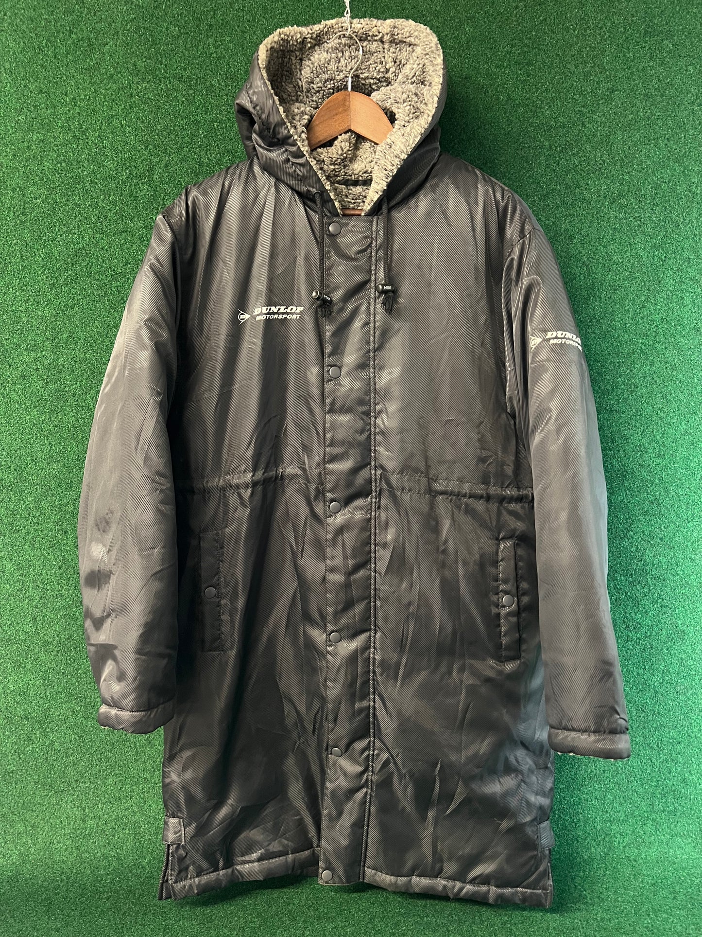 DUNLOP Motorsport - Insulated Fleece Lined Dark Grey Bench Coat