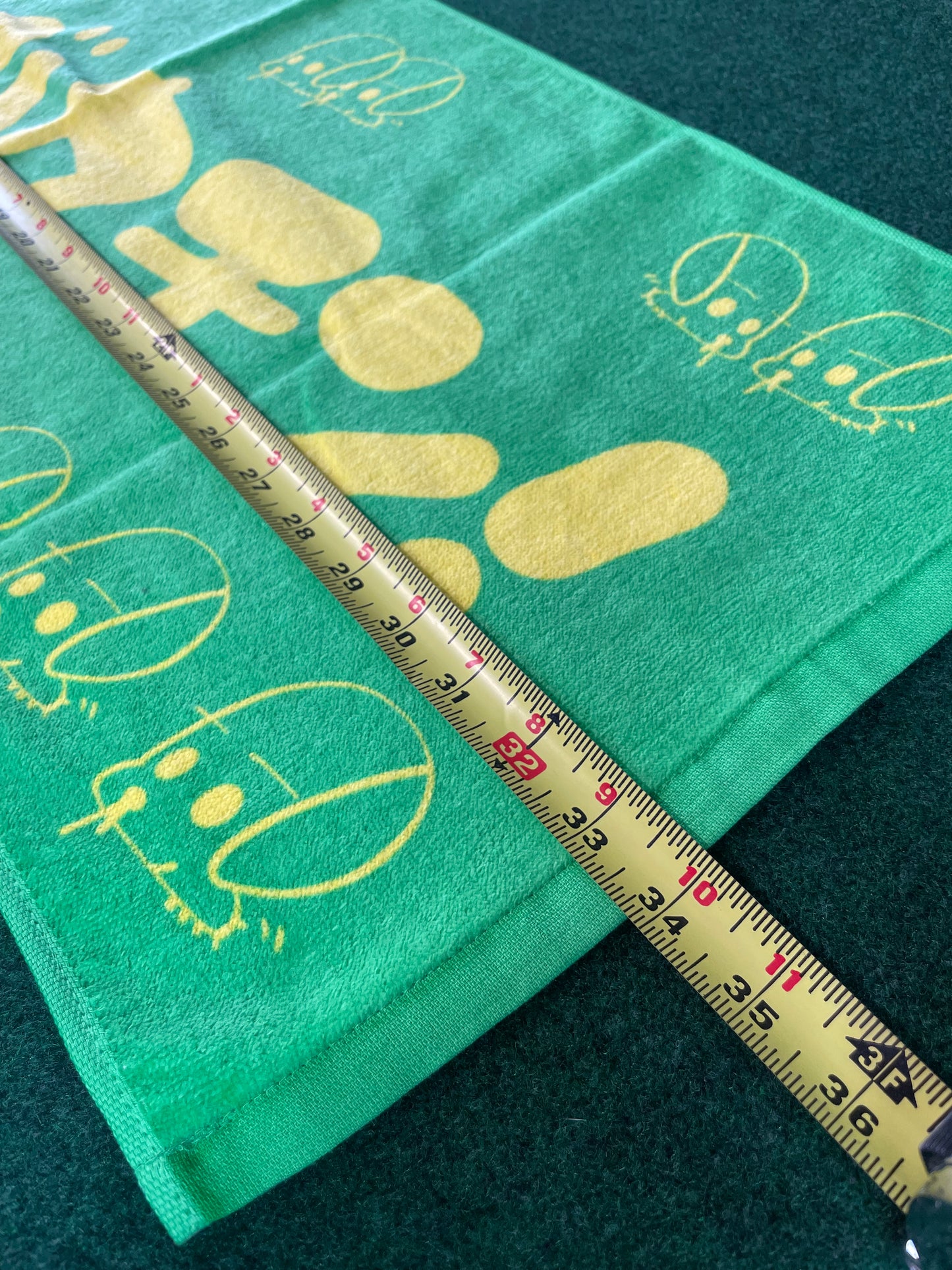 URAS Autographed Green & Yellow Towel