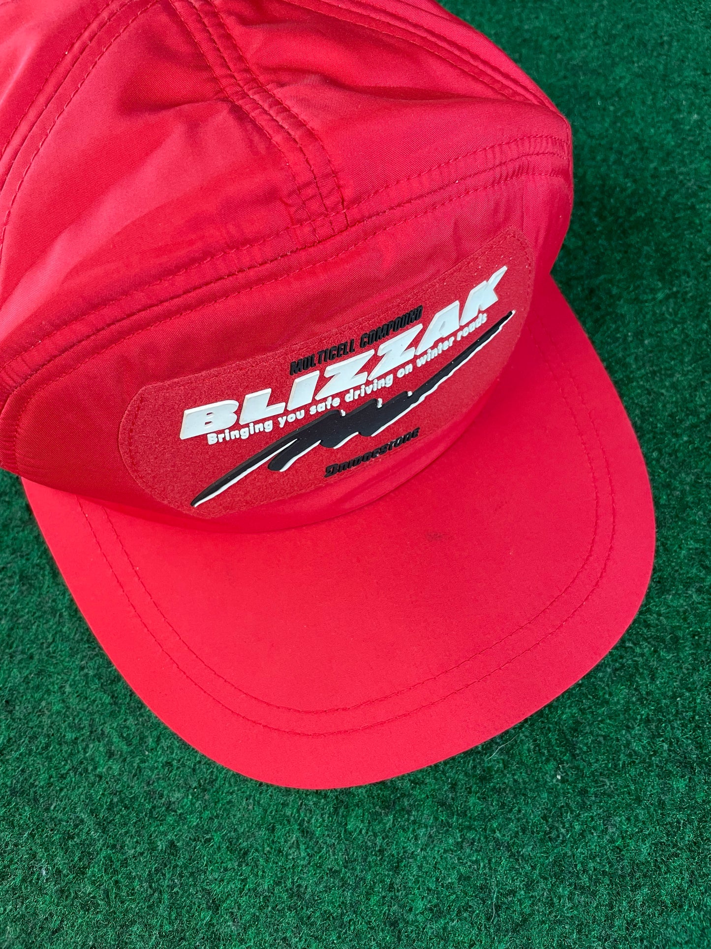 Bridgestone BLIZZAK Tires - Vintage 7 Panel Ear Flap Nylon Hat