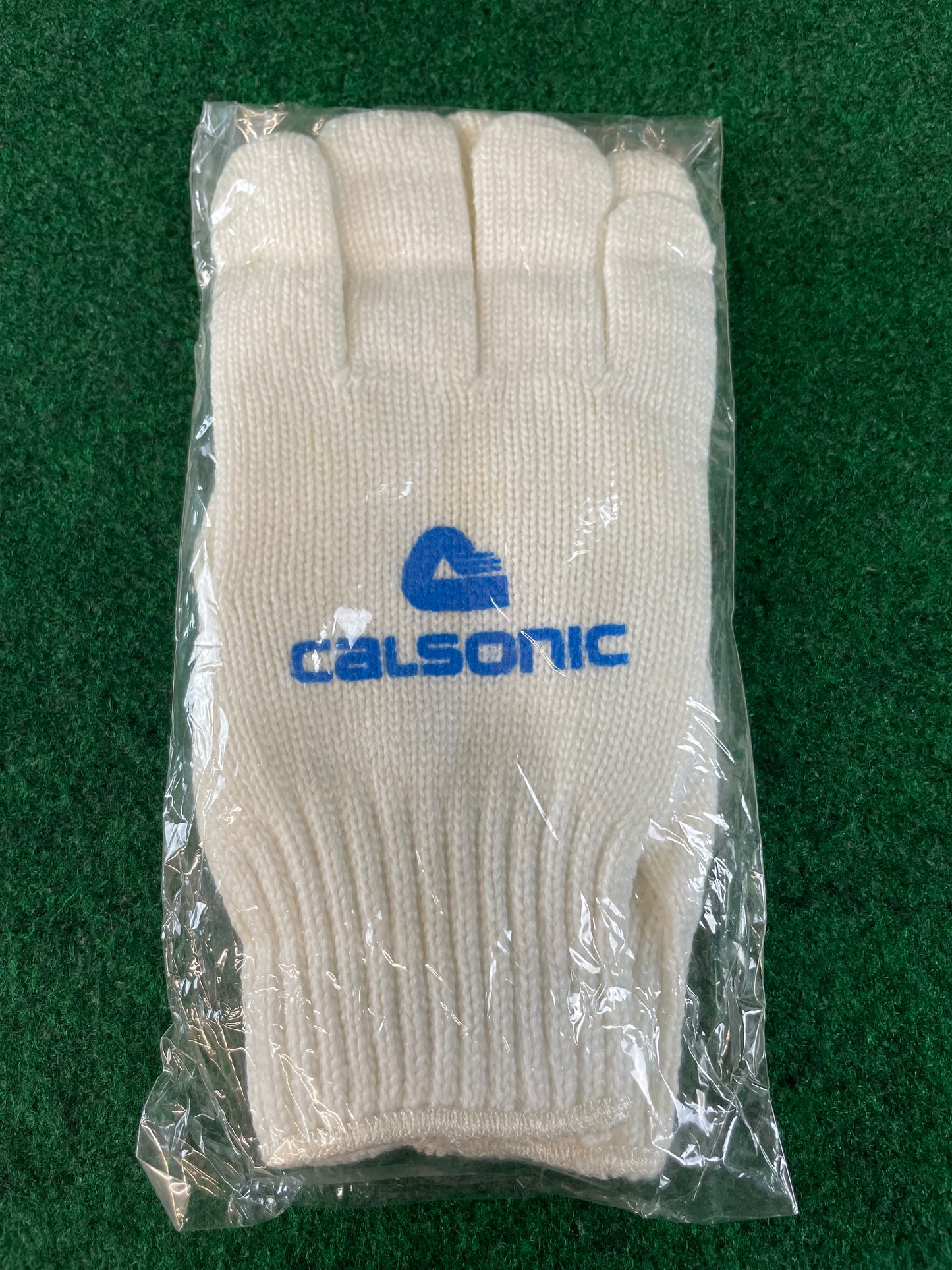 Calsonic Racing Team - Blue & White Vintage Knit Work Gloves Set