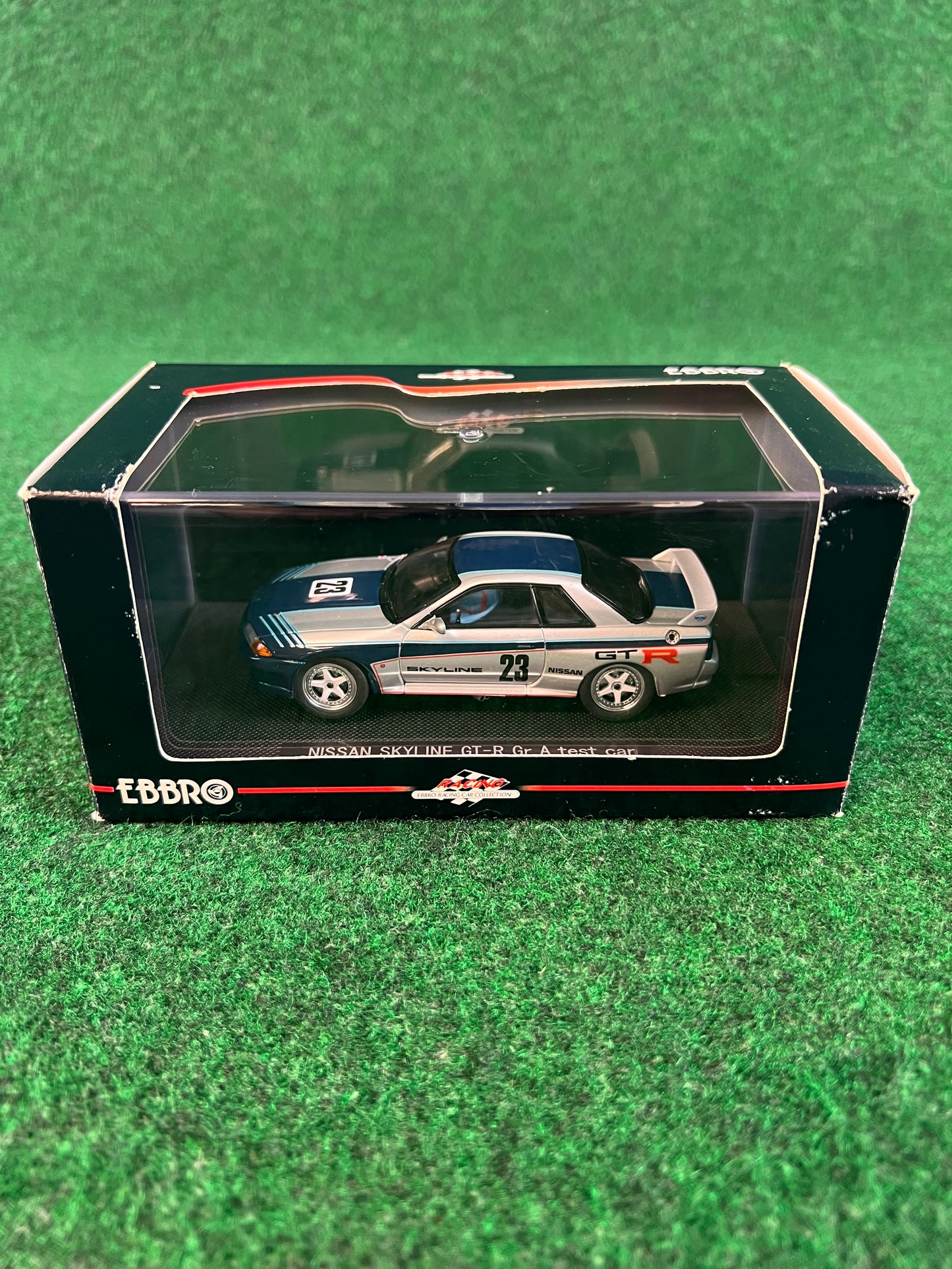 EBBRO Racing Car Collection Nissan Skyline R32 GTR Gr.A Test Car 1/43 Scale Diecast
