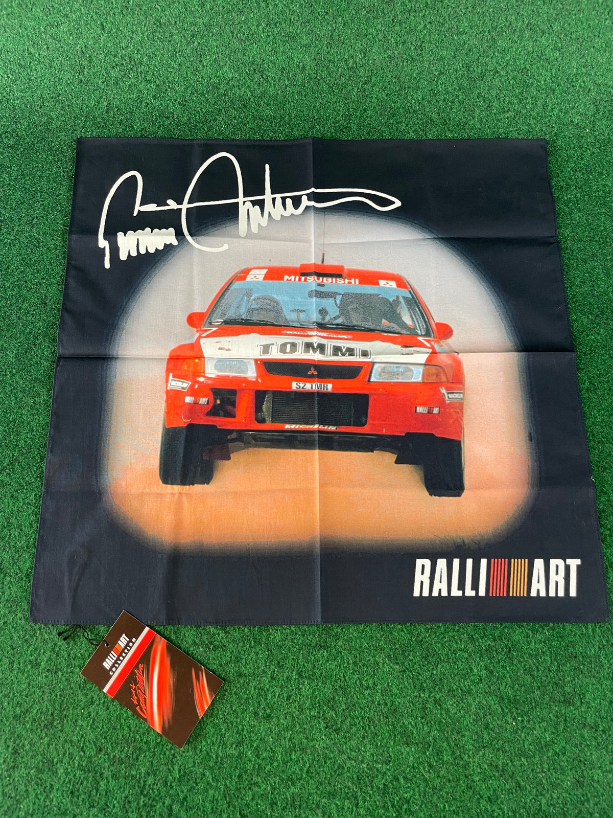 RALLIART - Tommy Makinen WRC Mitsubishi Lancer Evolution Handkerchief Towel