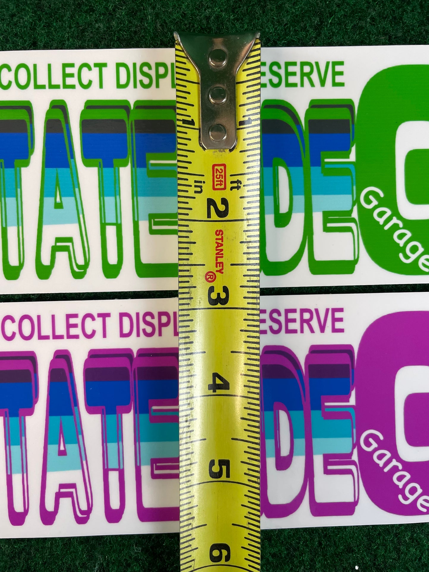 Limited Edition Set: Stateside “G” Garage Gradient Sticker Green & Pink by Zoku-Speed