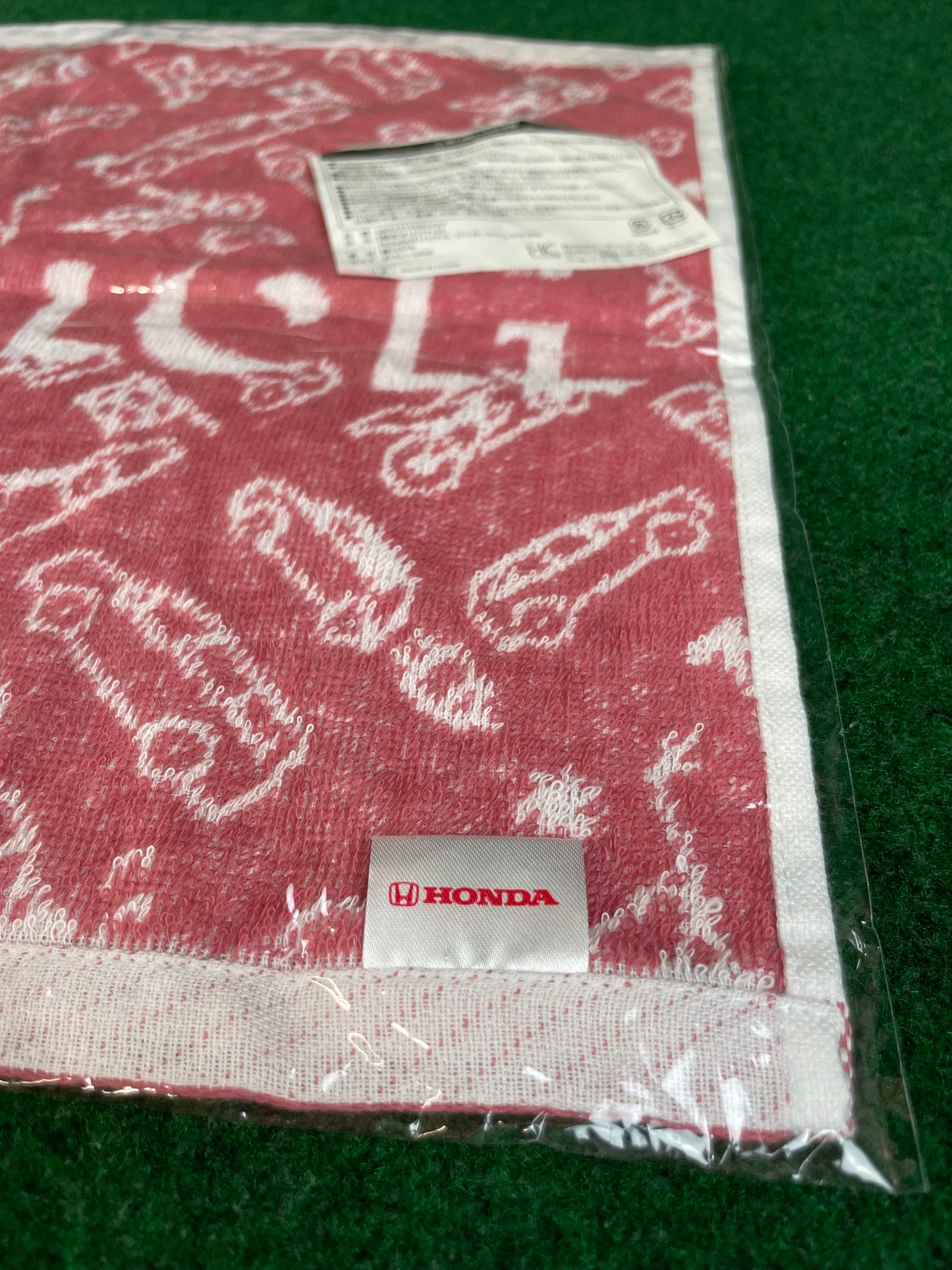 Honda Original - Cartoon Car, Racecar, Motorcycle Images Towel