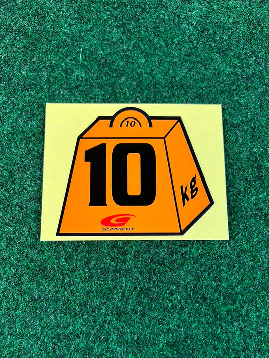 Super GT 2010 - Commemorative 10KG Weight Penalty Collectible Sticker