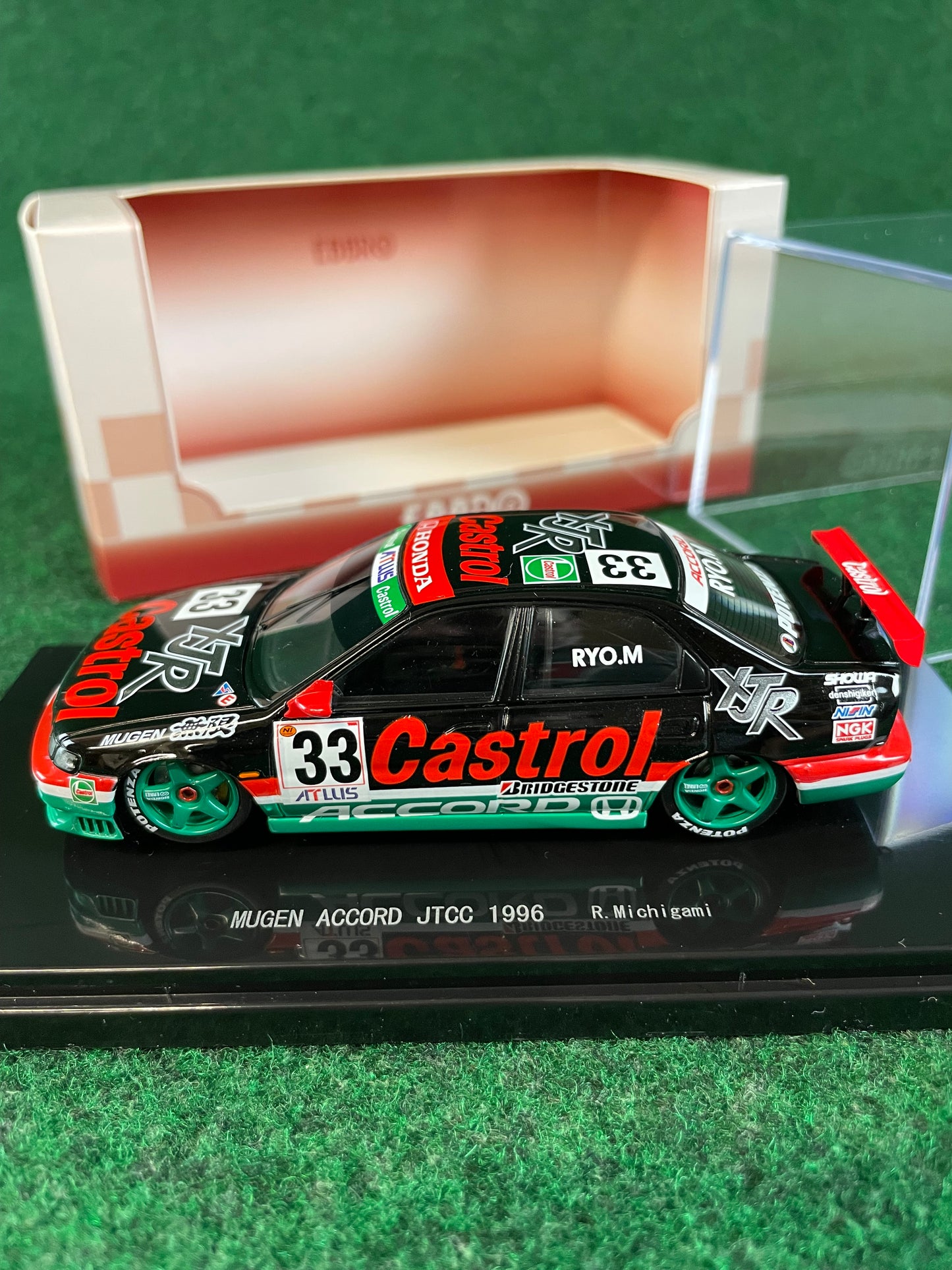 EBBRO Racing JTCC Castrol MUGEN Honda Accord #33 Ryo Michigami 1/43 Scale Diecast