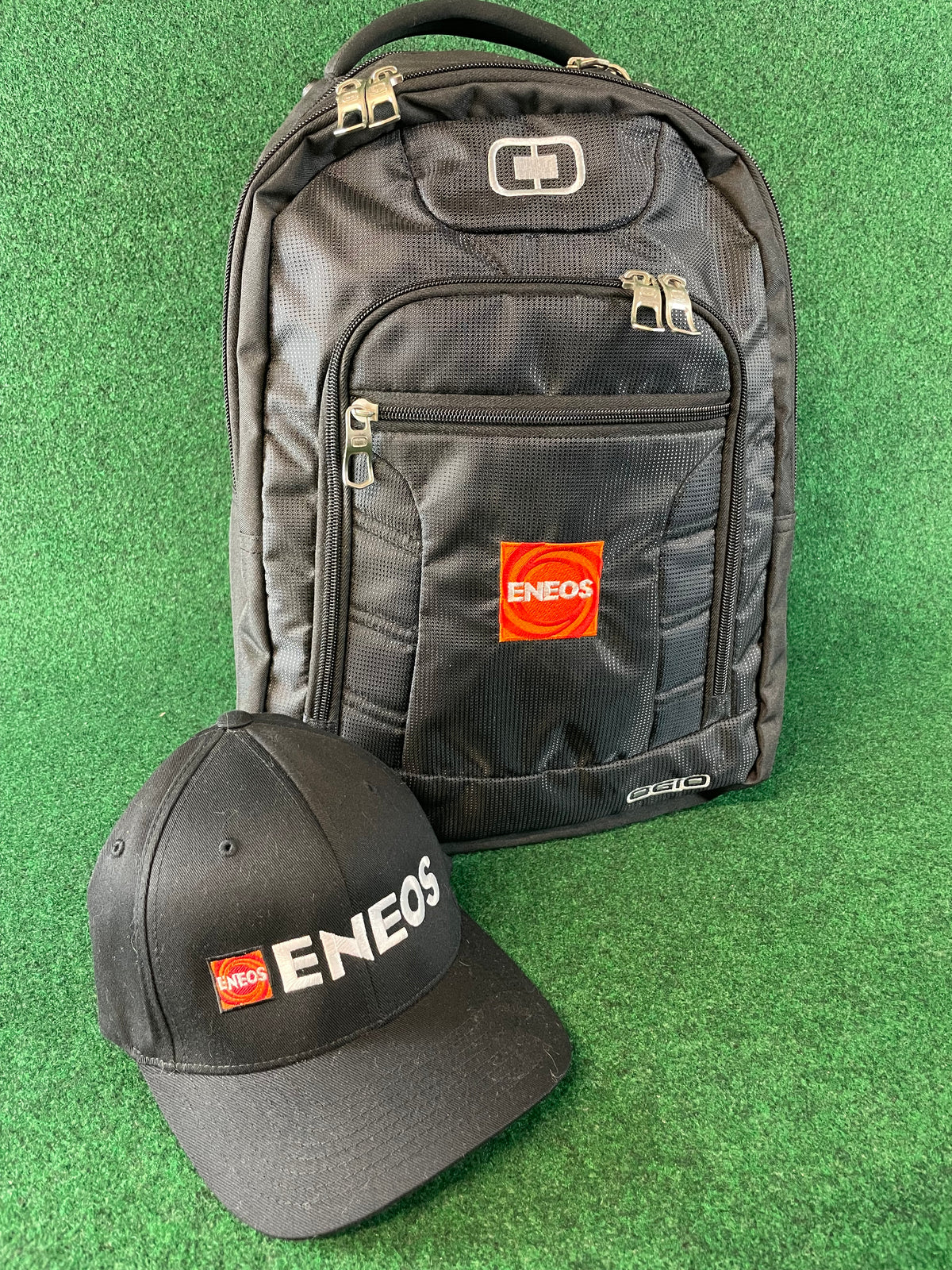 ENEOS - Ogio Black Backpack and Flexfit Hat Set