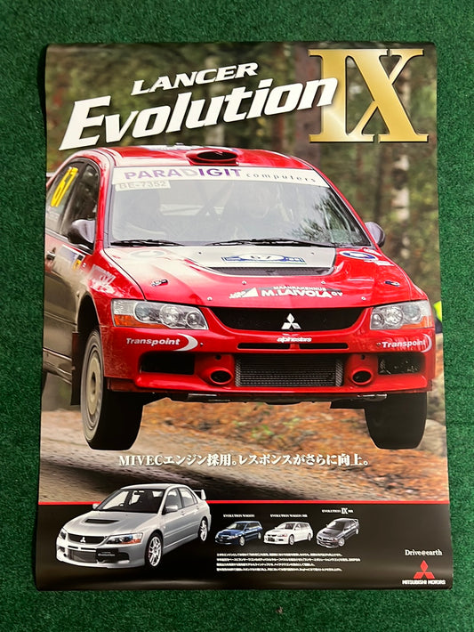 Mitsubishi Lancer Evolution Dealer Distributed Poster - EVO IX