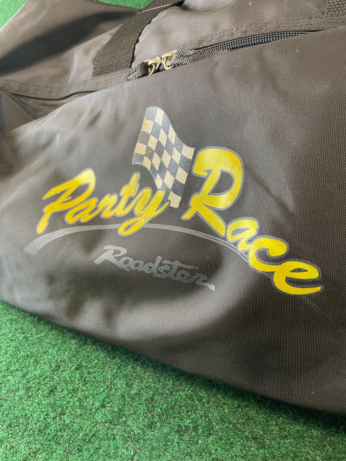 Party Race - Mazda Roadster Large Black Weather resistant Duffle Bag