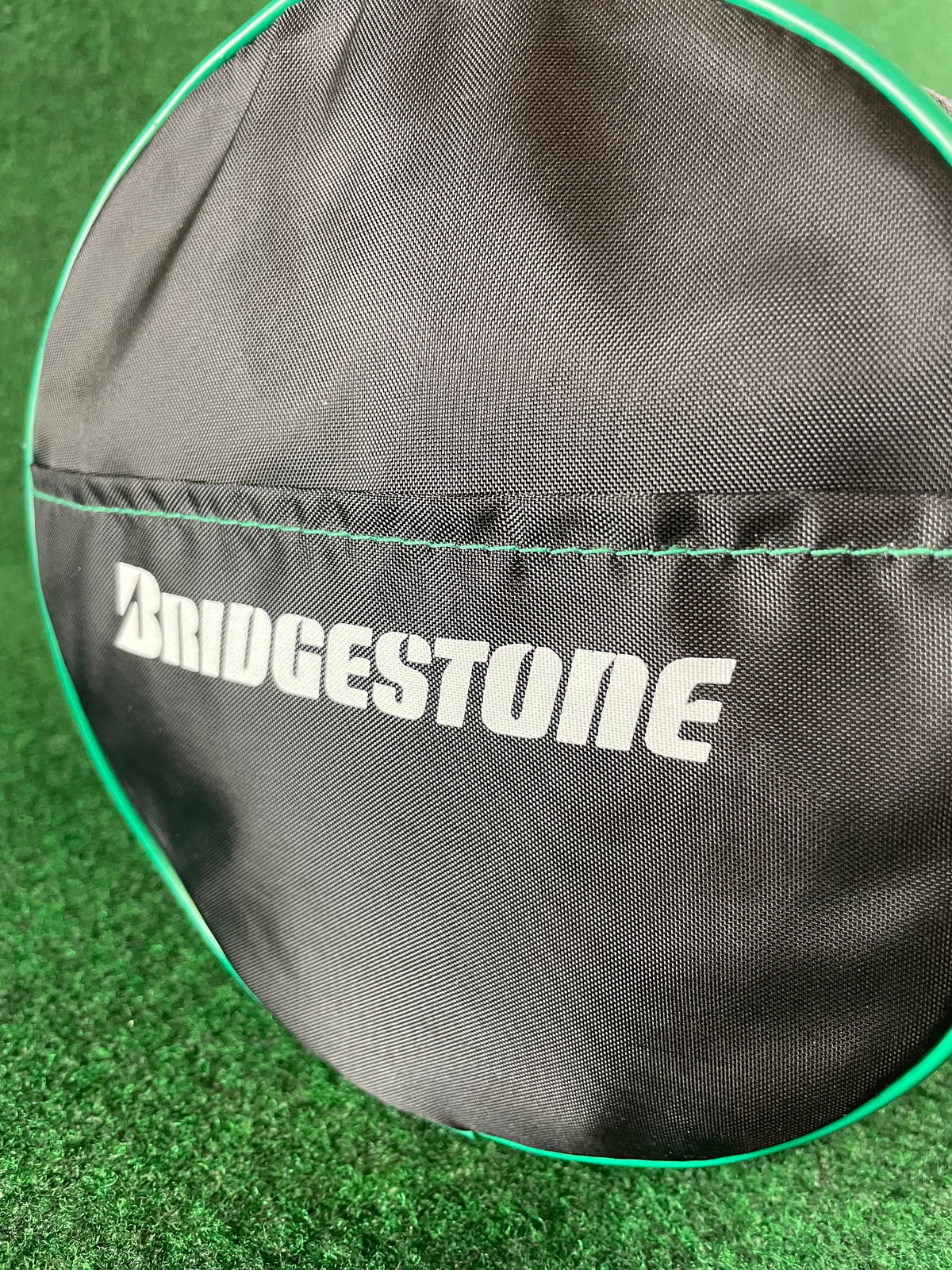 BRIDGESTONE - Black & Green Mini Collapsible Duffle Bag