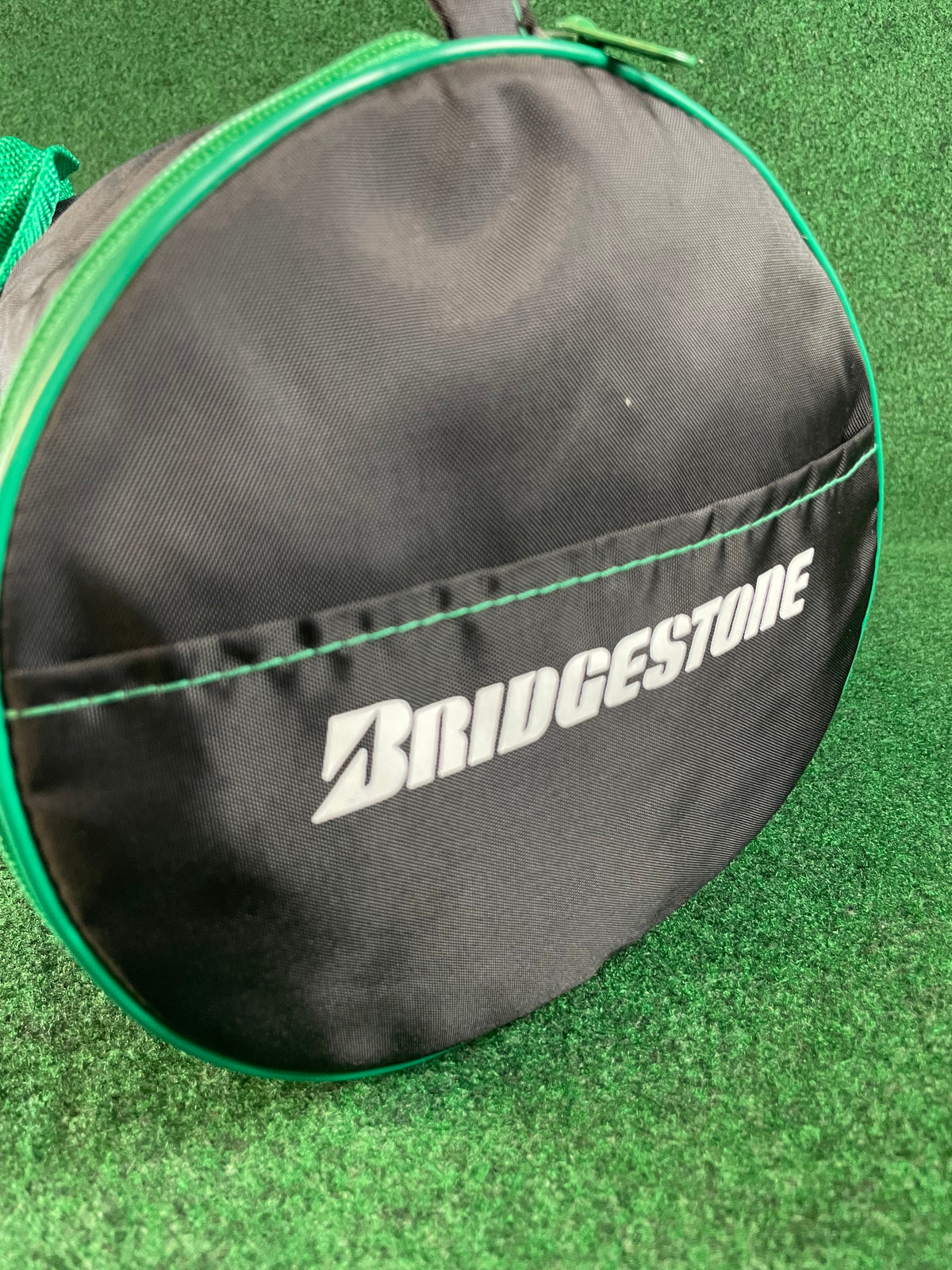 BRIDGESTONE - Black & Green Mini Collapsible Duffle Bag