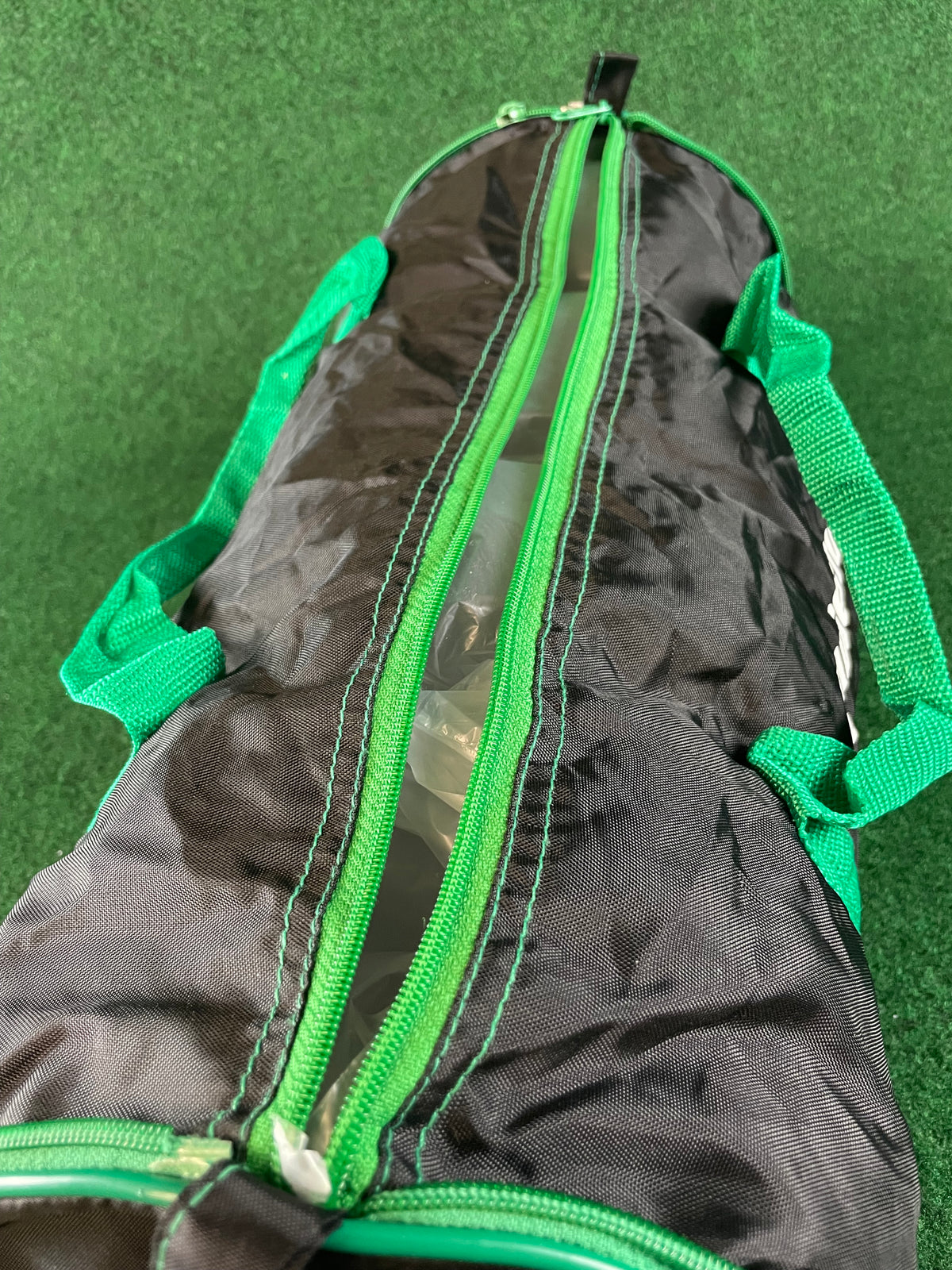 BRIDGESTONE - Black & Green Mini Collapsible Duffle Bag