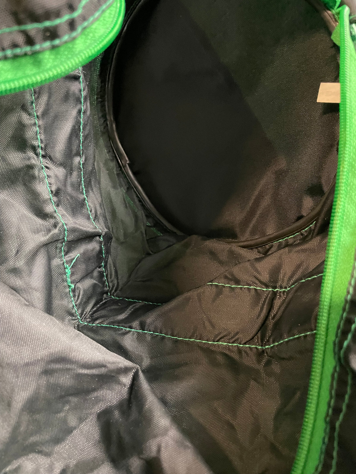 BRIDGESTONE - Black & Green Mini Collapsible Duffle Bag