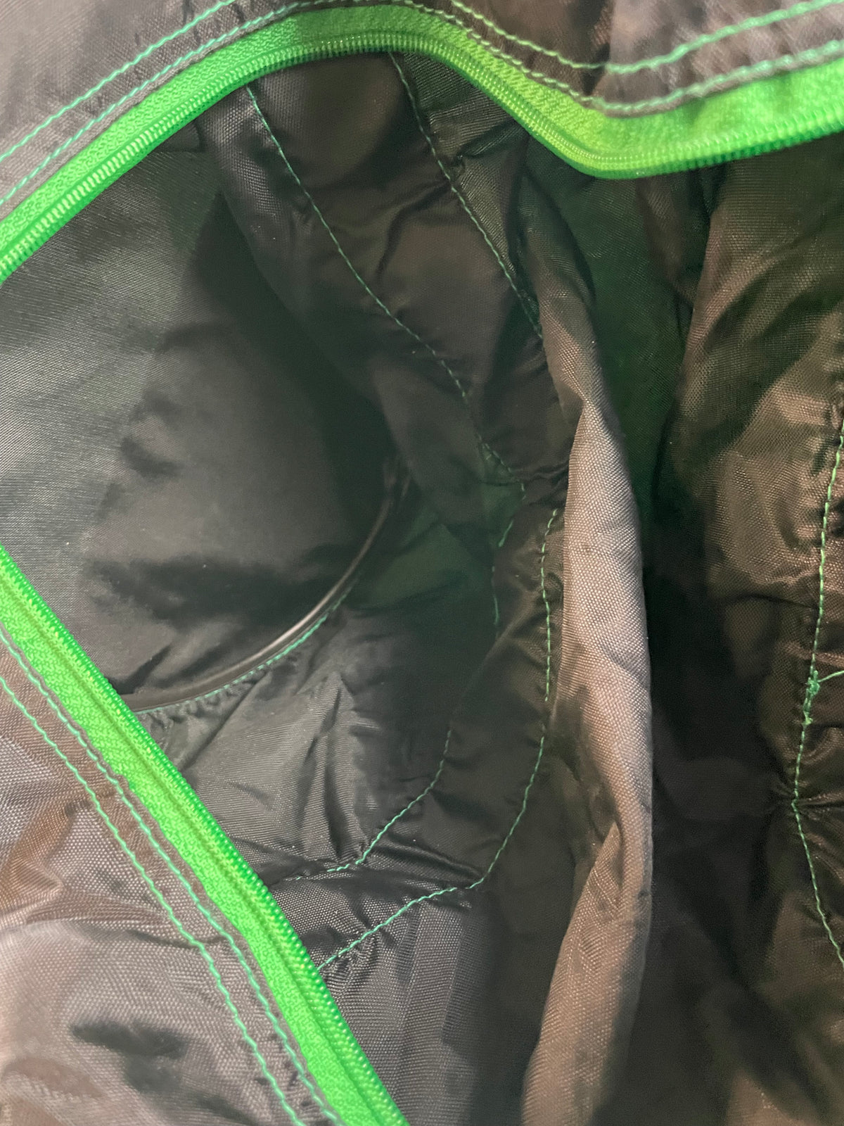 BRIDGESTONE - Black & Green Mini Collapsible Duffle Bag