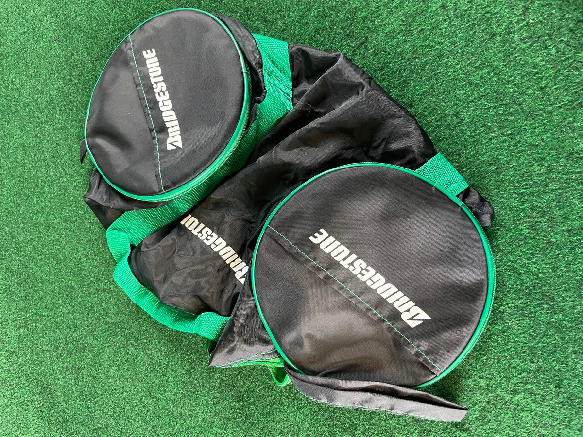 BRIDGESTONE - Black & Green Mini Collapsible Duffle Bag