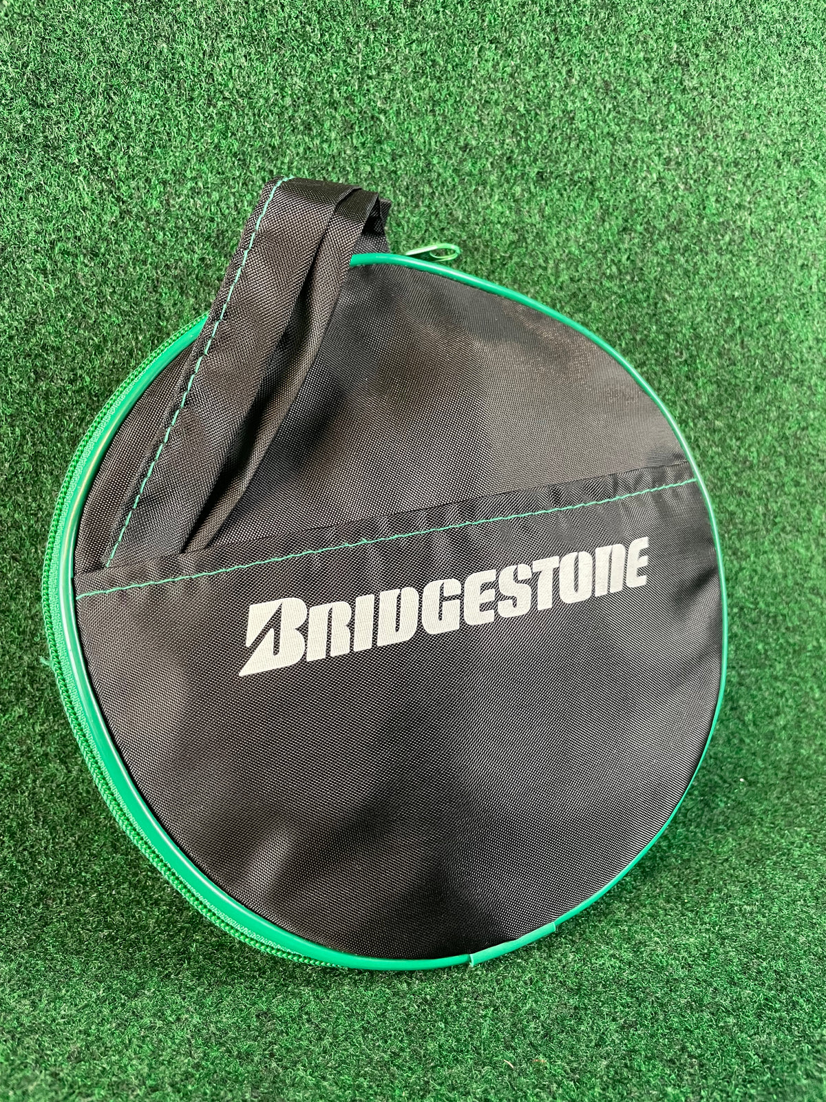 BRIDGESTONE - Black & Green Mini Collapsible Duffle Bag