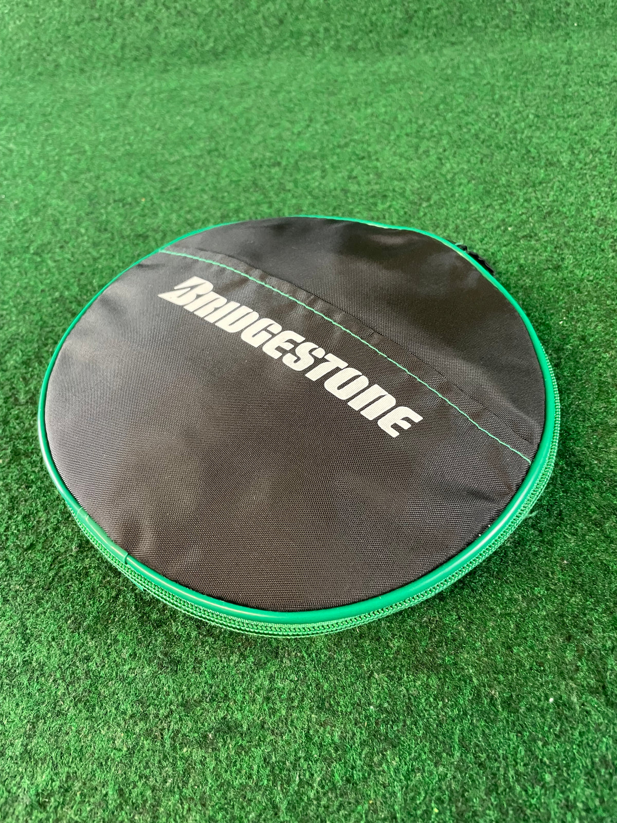 BRIDGESTONE - Black & Green Mini Collapsible Duffle Bag