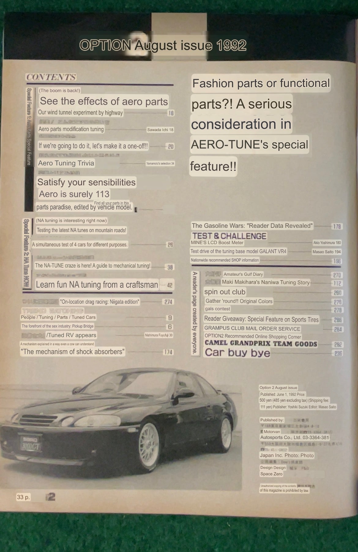 Option2 Magazine - August 1992