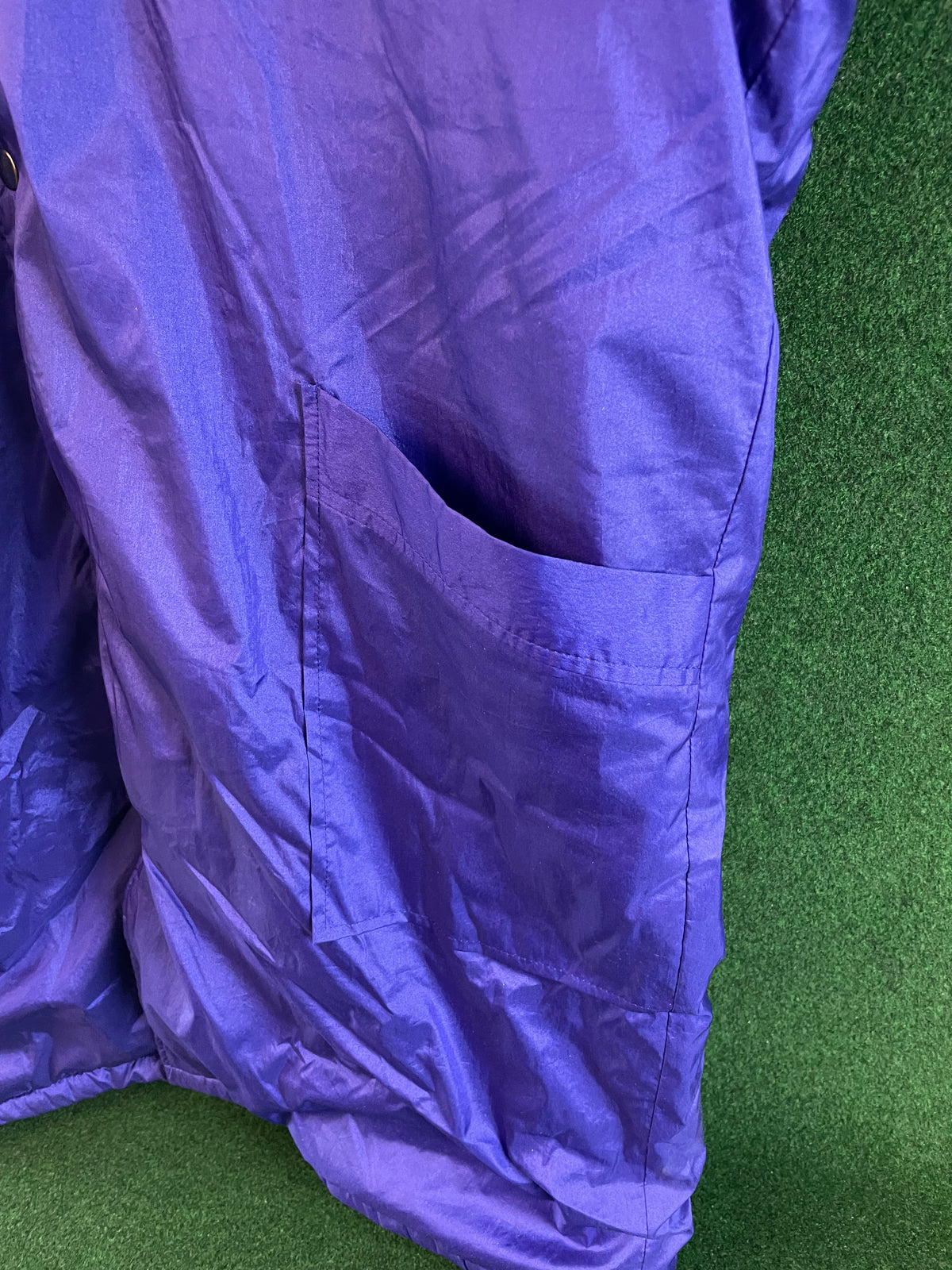 POWERFUL by Exciting Club - Blue Vintage Insulated Fleece Lined Bench Coat Jacket