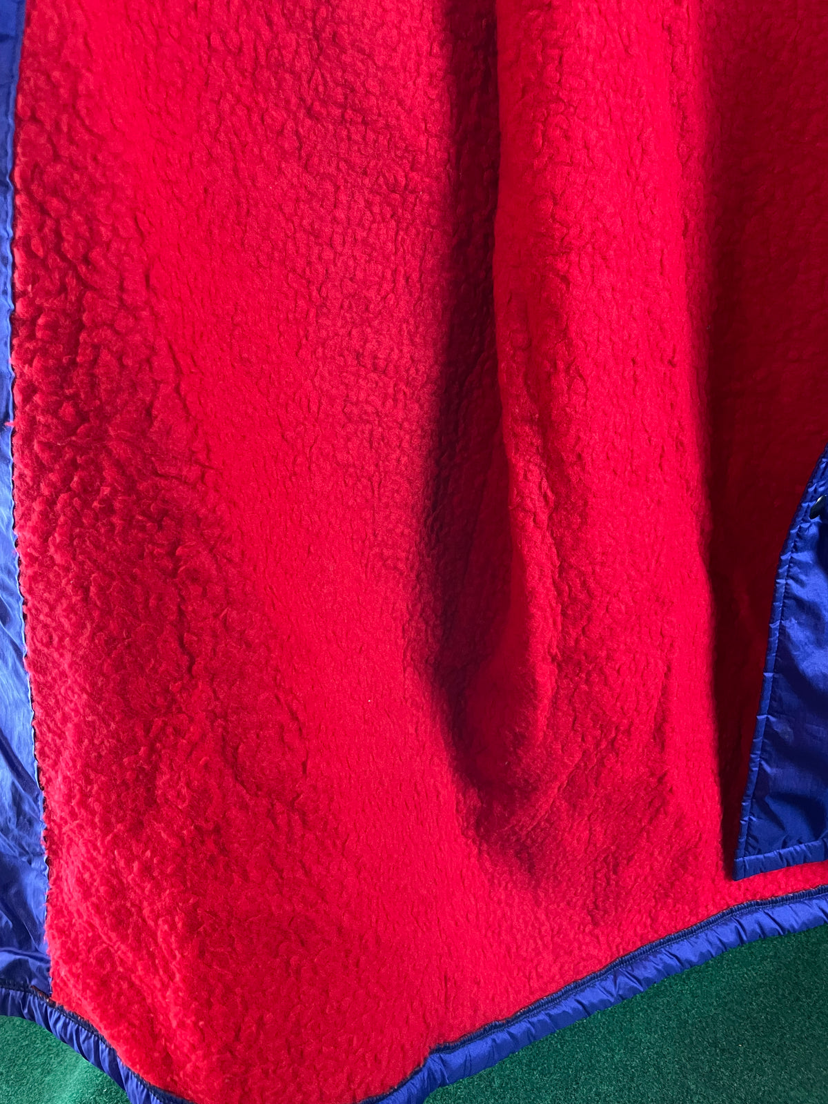 POWERFUL by Exciting Club - Blue Vintage Insulated Fleece Lined Bench Coat Jacket