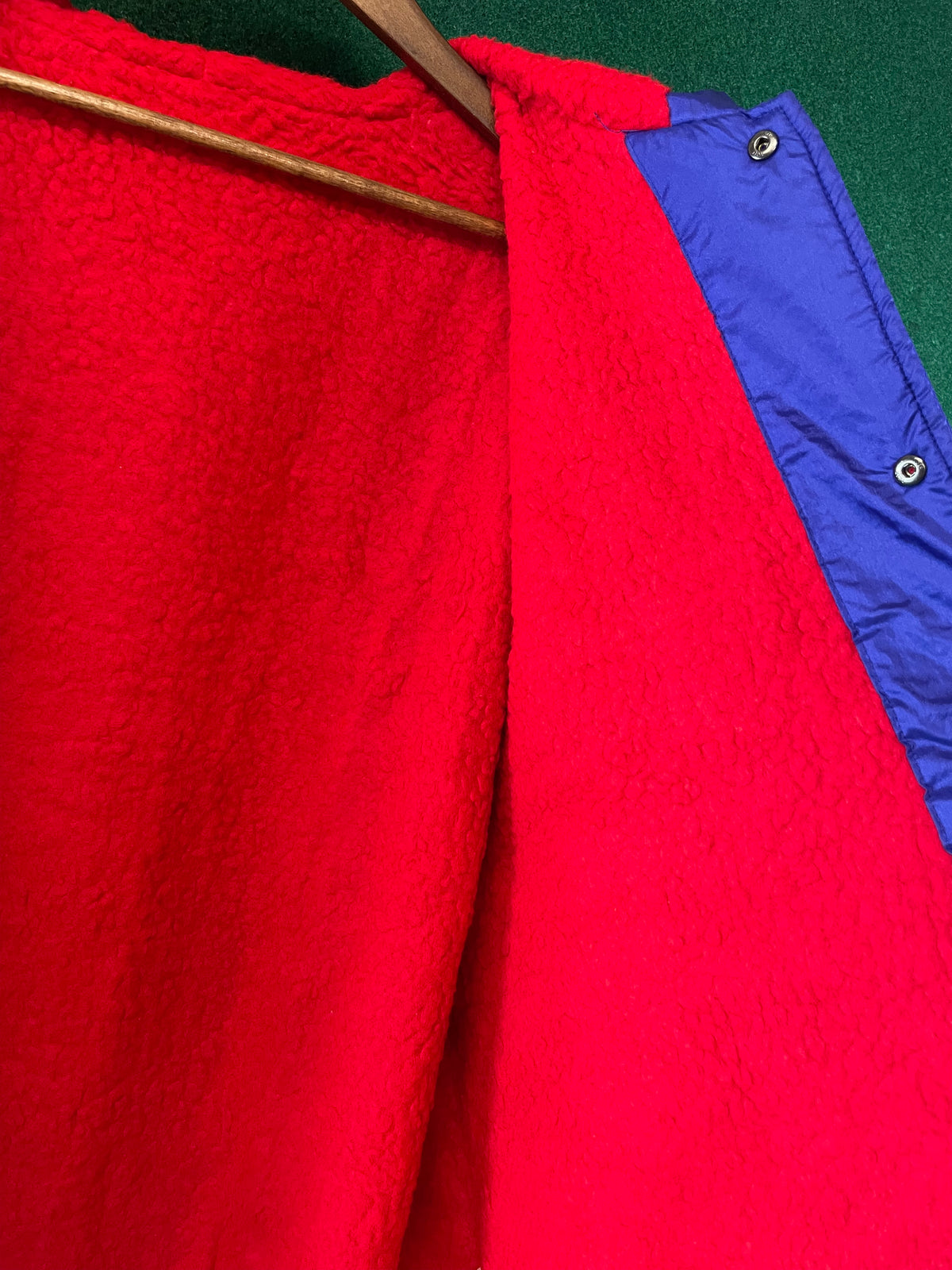 POWERFUL by Exciting Club - Blue Vintage Insulated Fleece Lined Bench Coat Jacket