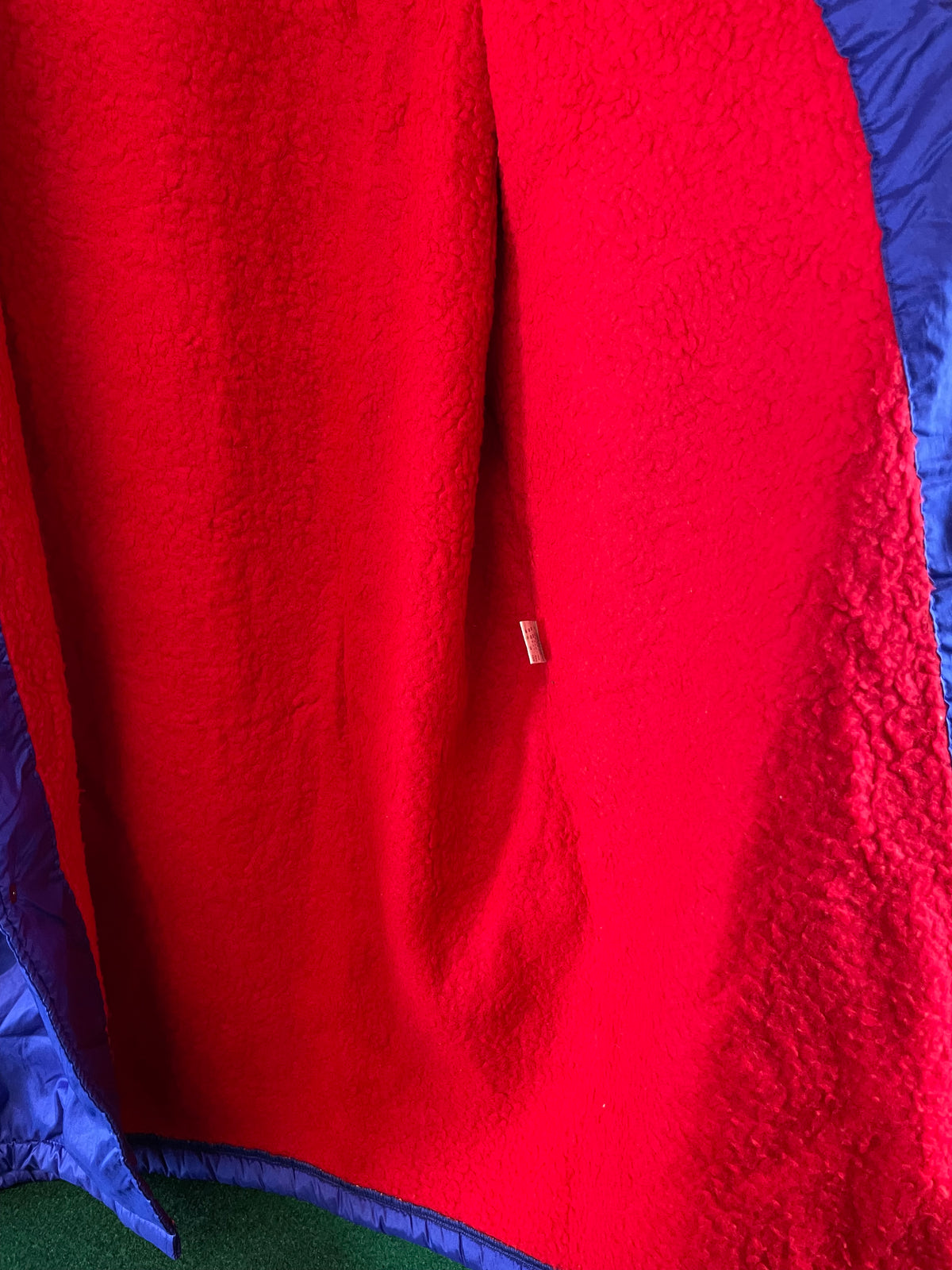 POWERFUL by Exciting Club - Blue Vintage Insulated Fleece Lined Bench Coat Jacket