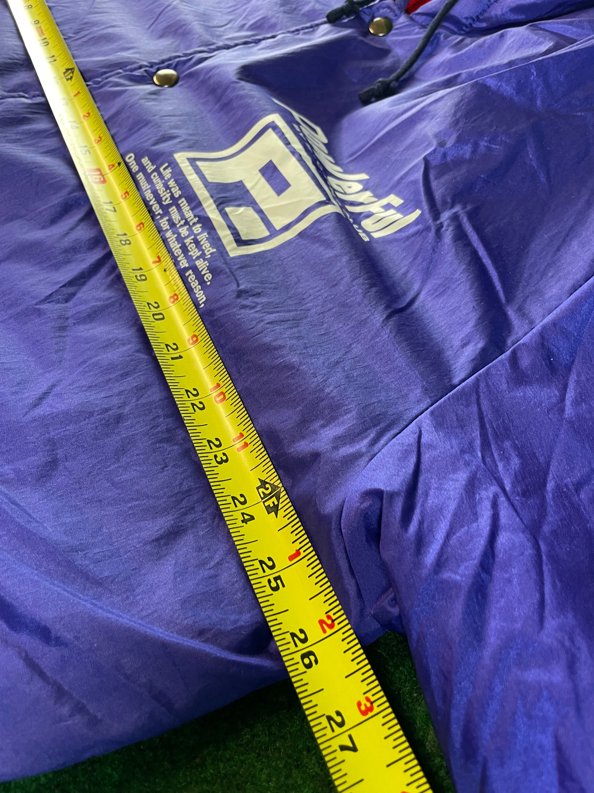 POWERFUL by Exciting Club - Blue Vintage Insulated Fleece Lined Bench Coat Jacket