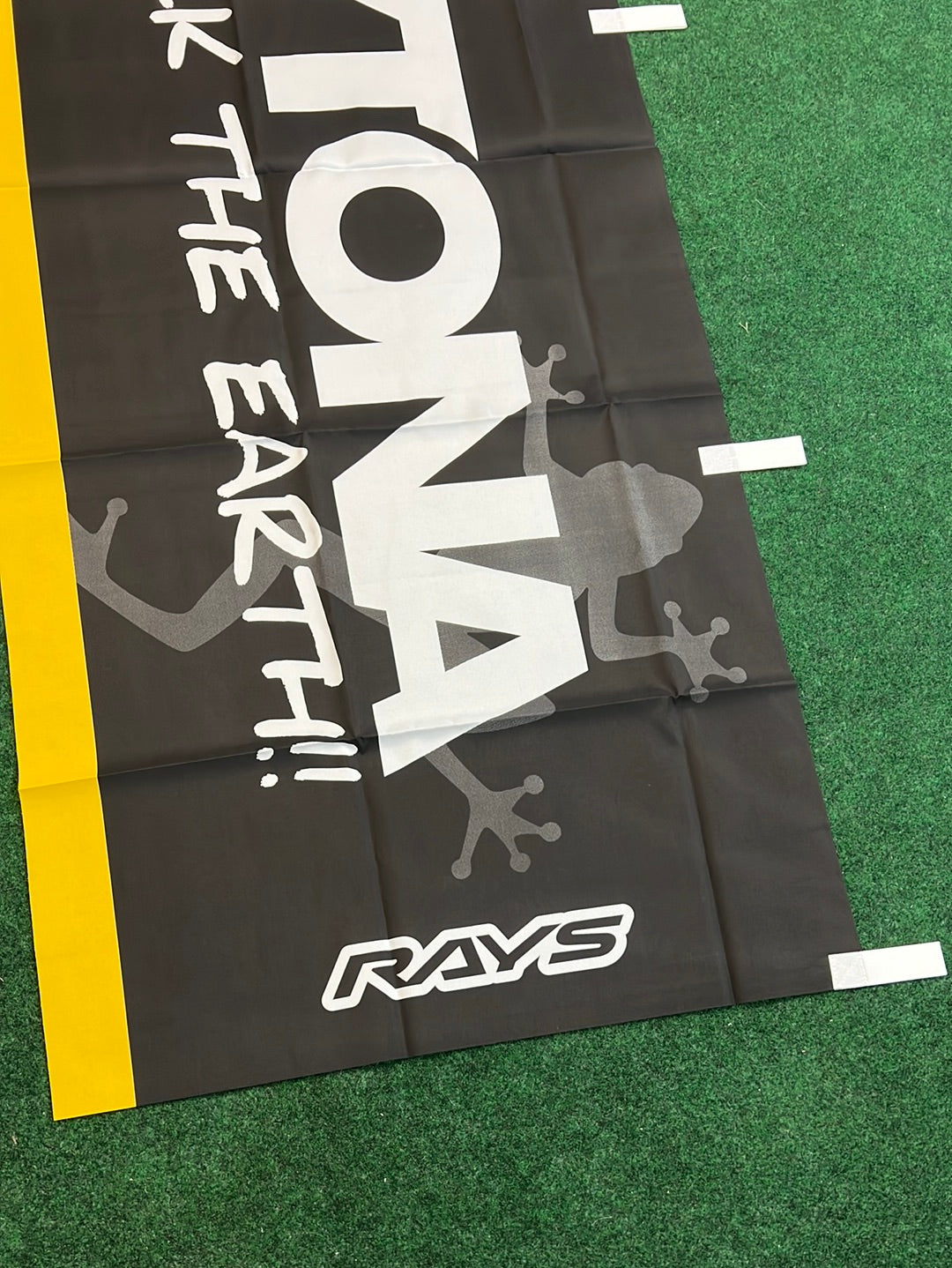 Team Daytona Wheels - by RAYS - Kick the Earth!! Retail Dealer Nobori Banner