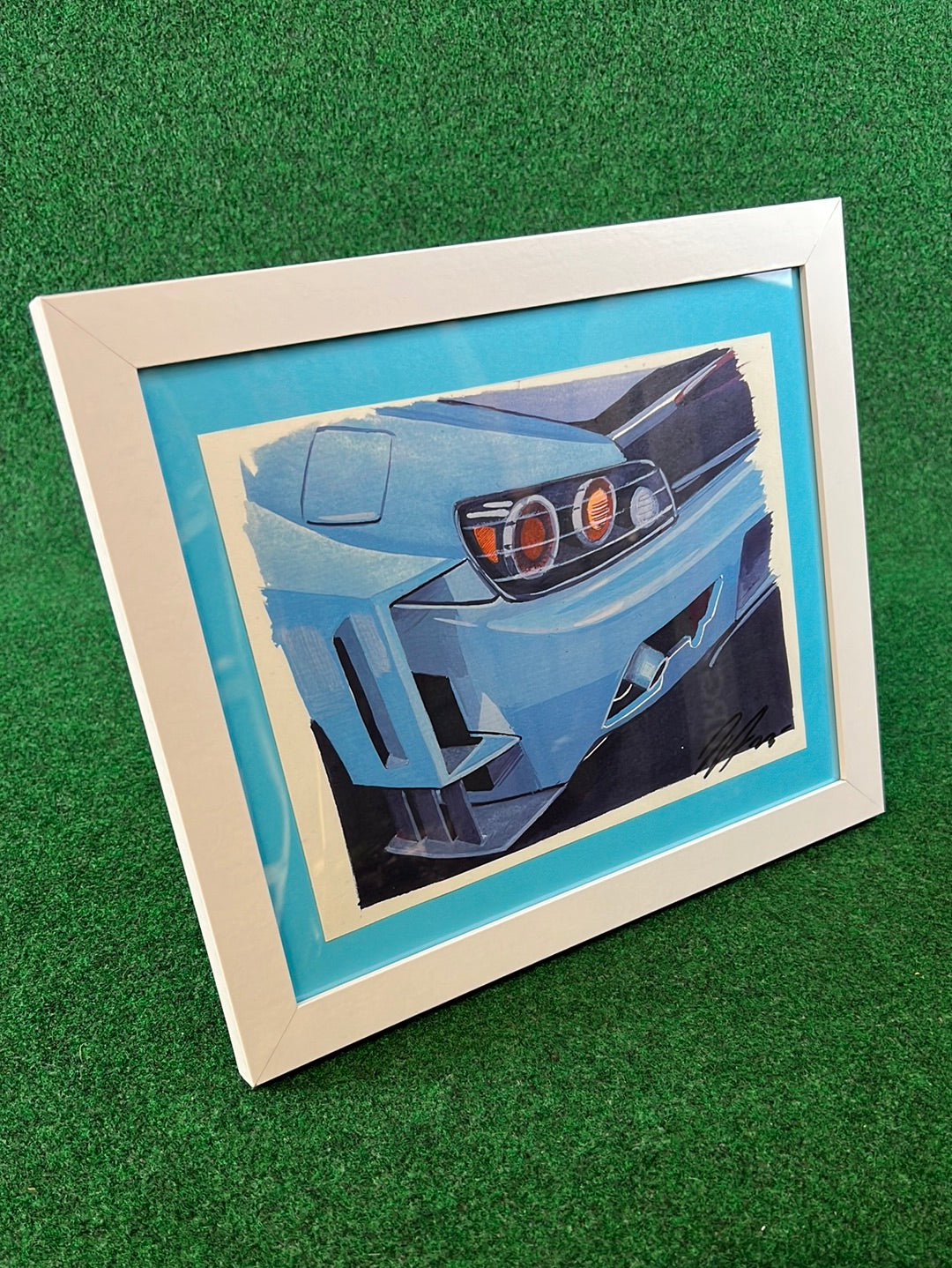 UNDERDOGZ - HONDA S2000 Rear Taillight & Aero View Hand Drawn, Watercolor Painted & Signed Print