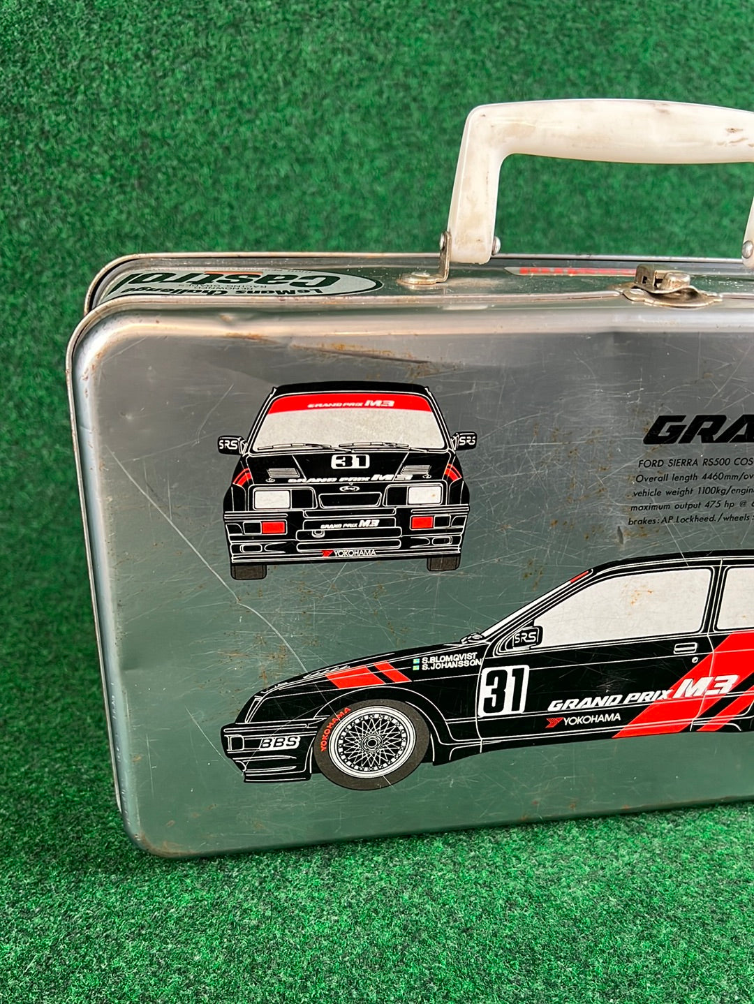 Yokohama Tires - Ford Sierra RS500 Cosworth Vintage Metal Case Box & Playing Card Set