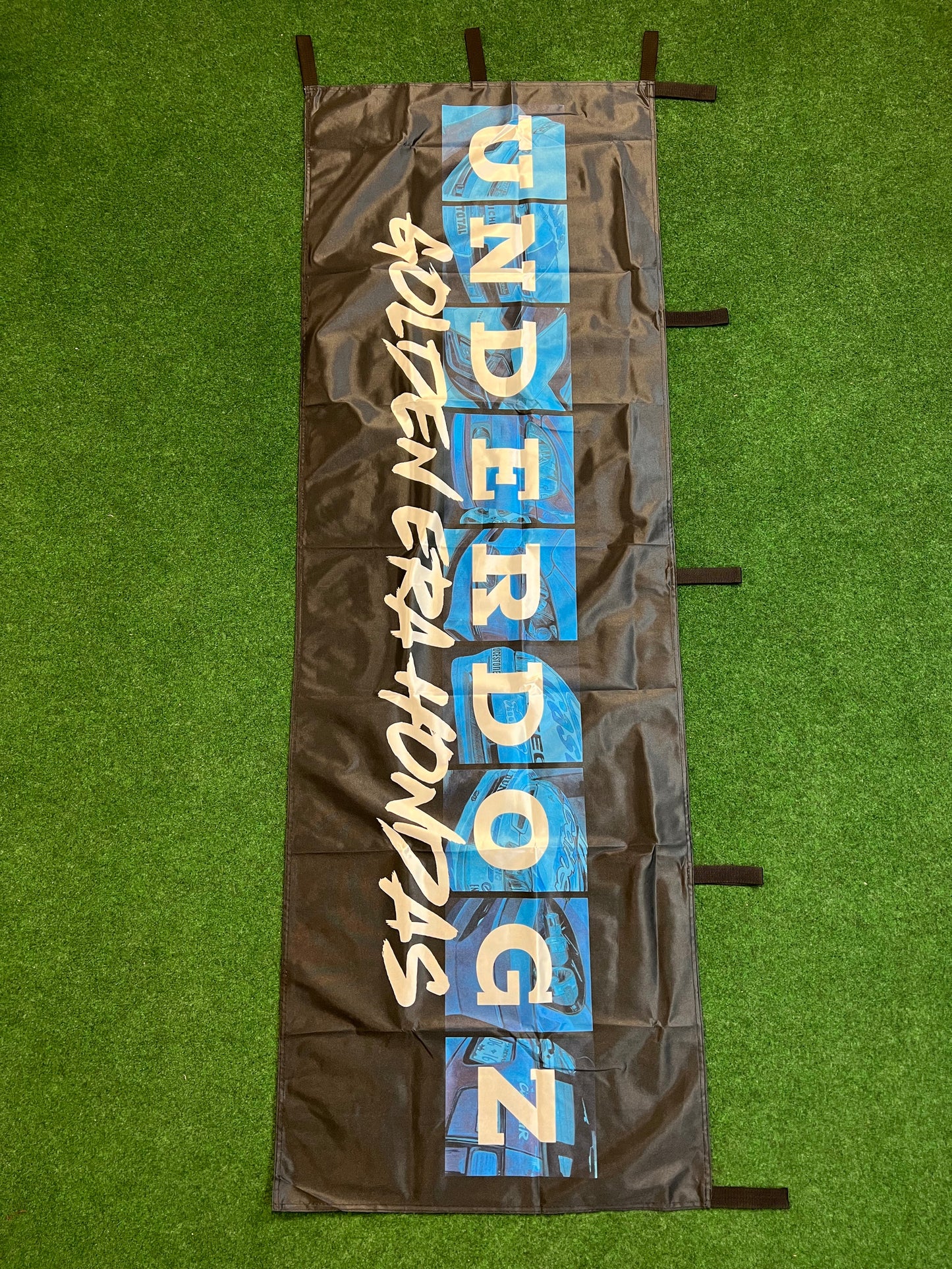 UNDERDOGZ - Goldern Era Hondas: Dealer Block Letter Logo Nobori Banner