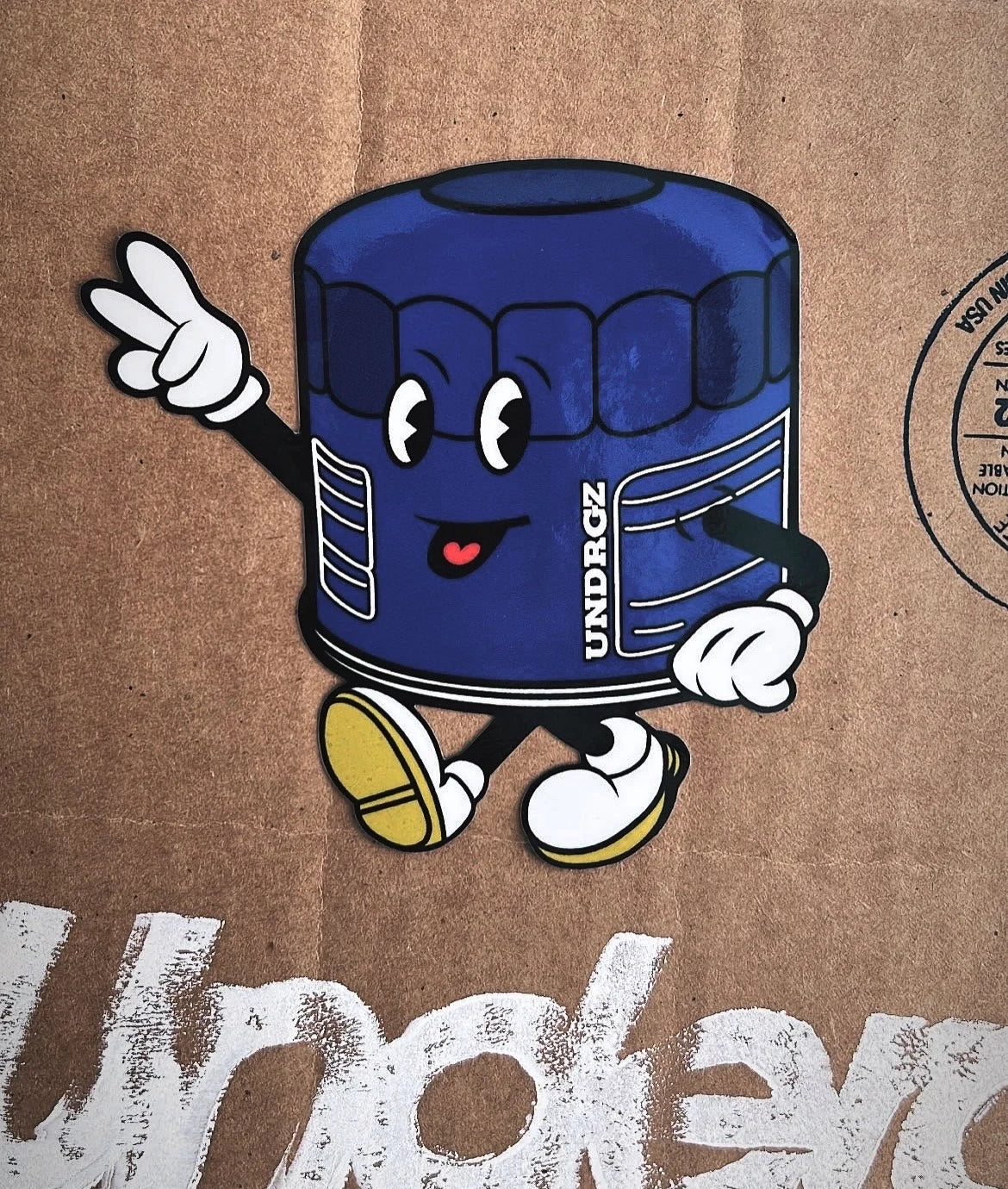 UNDERDOGZ - Mr. Filter (Dark Blue) Oil Filter Sticker
