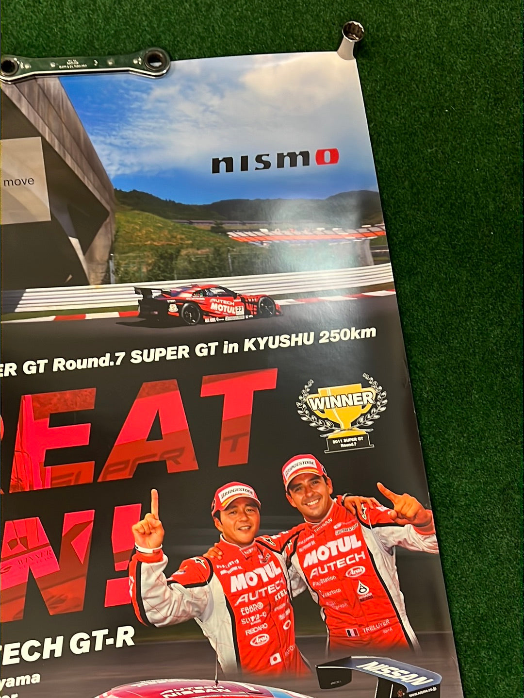 NISSAN Super GT 2011 Round 7 Motul Autech R35 GTR Winner Poster